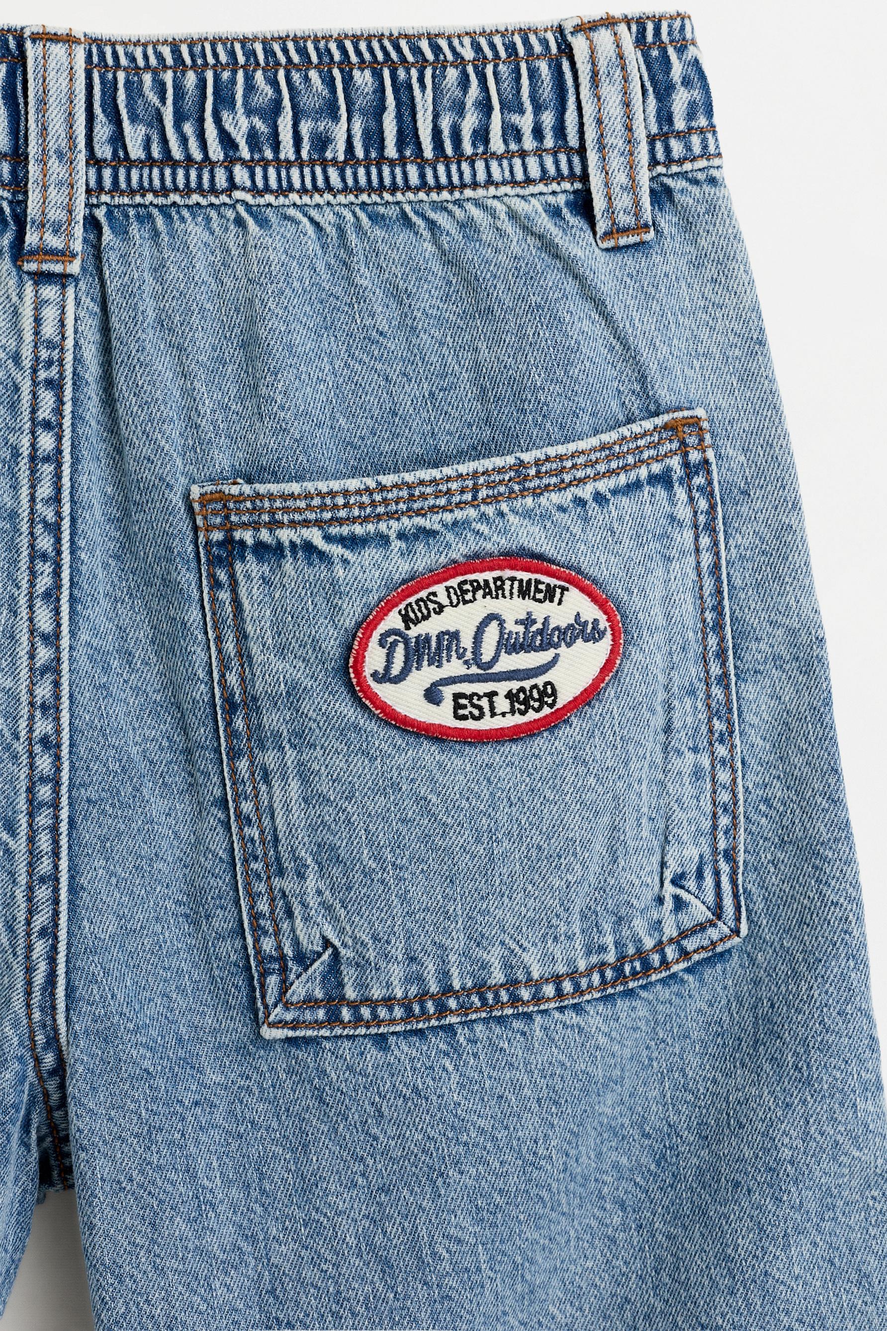 Denim skater Bermuda shorts — MEDIUM BLUE