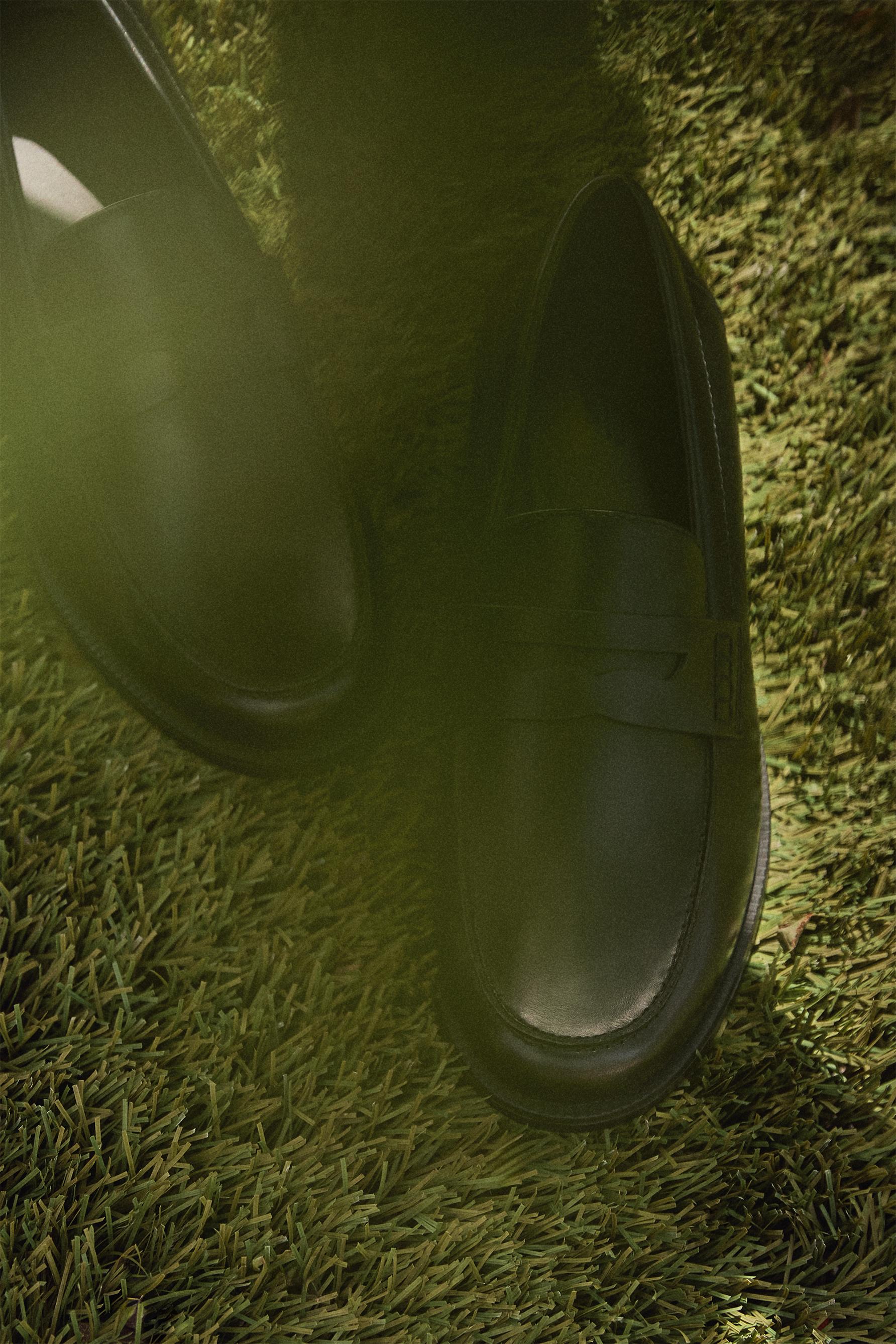 Tailored Penny Loafers — BLACK