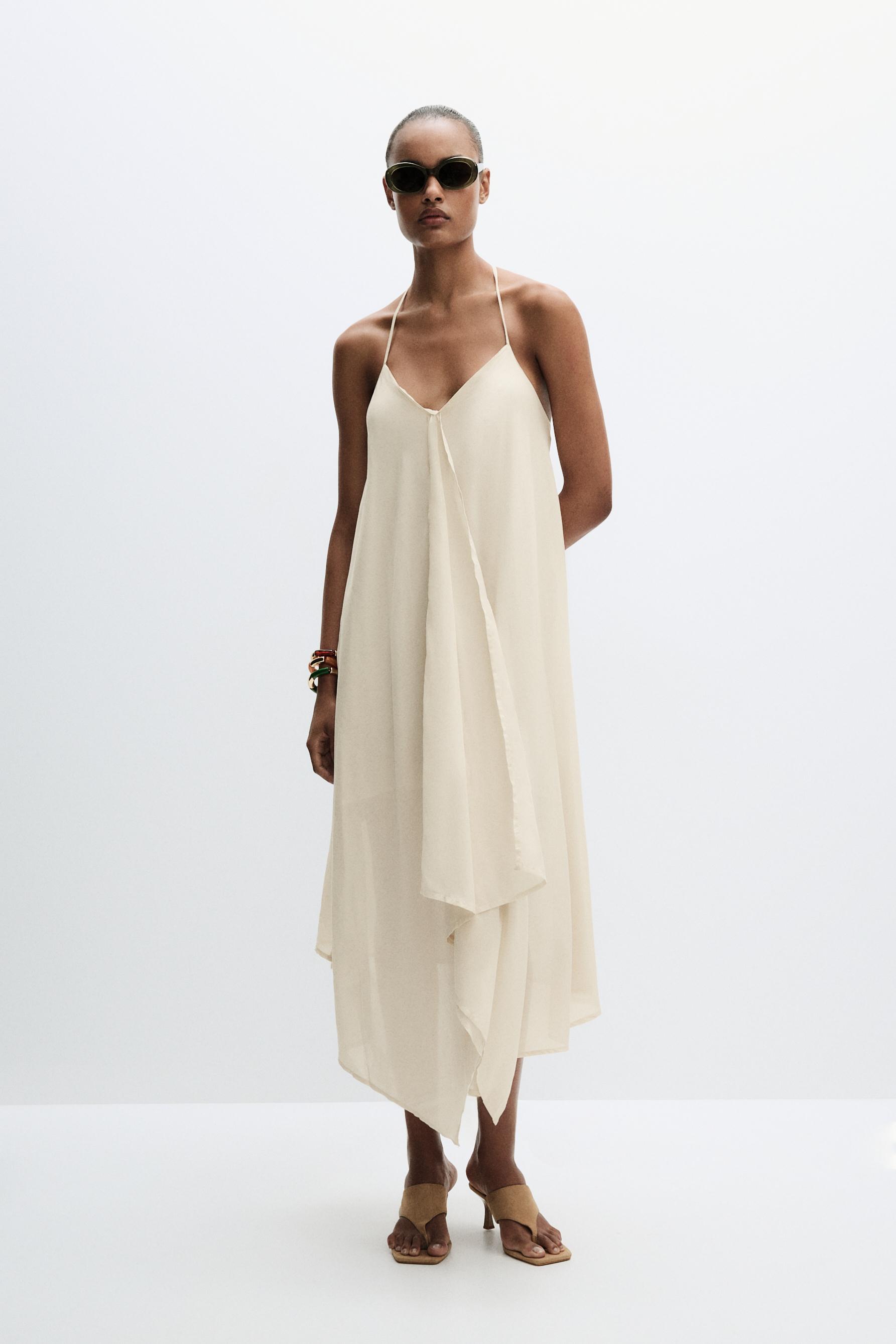 Vestido midi abalorios