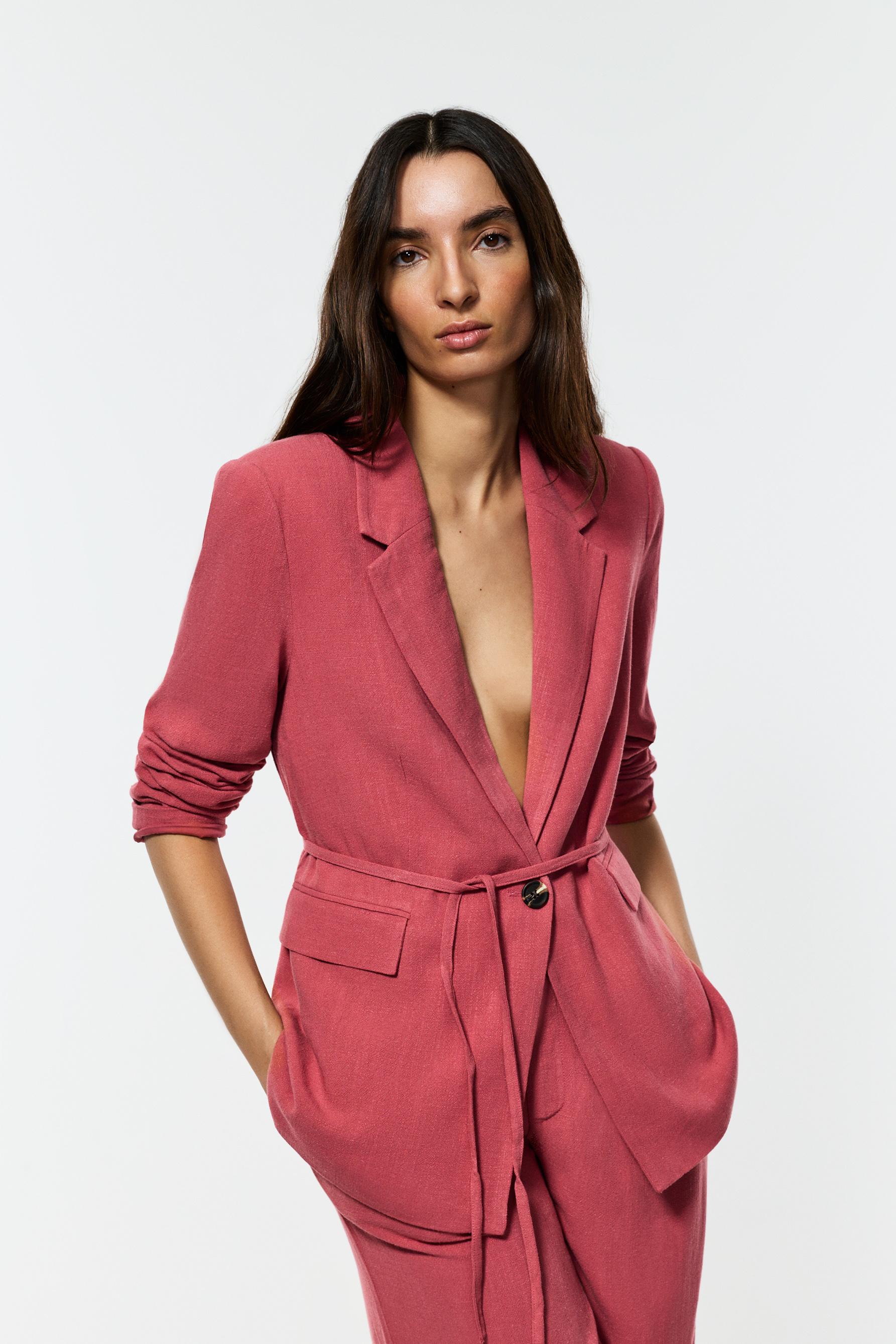 Rustic blazer — MAROON