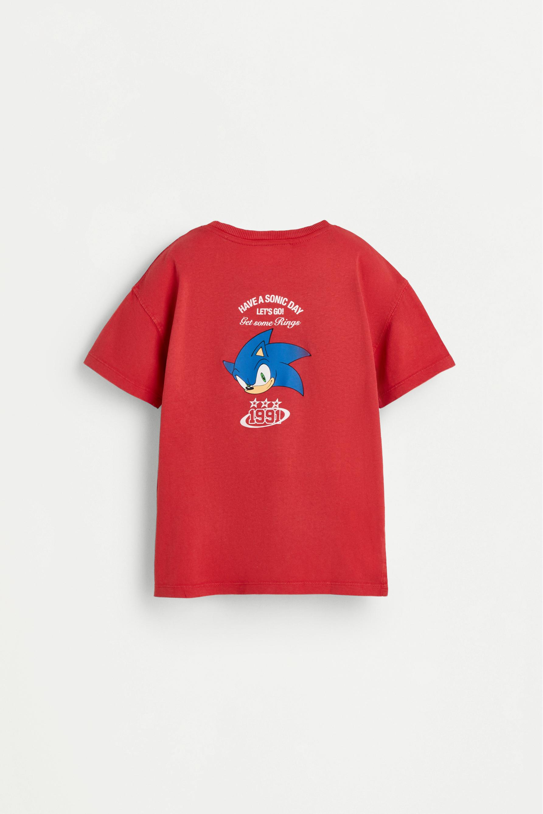 SONIC™ | SEGA raised print T-shirt — RED