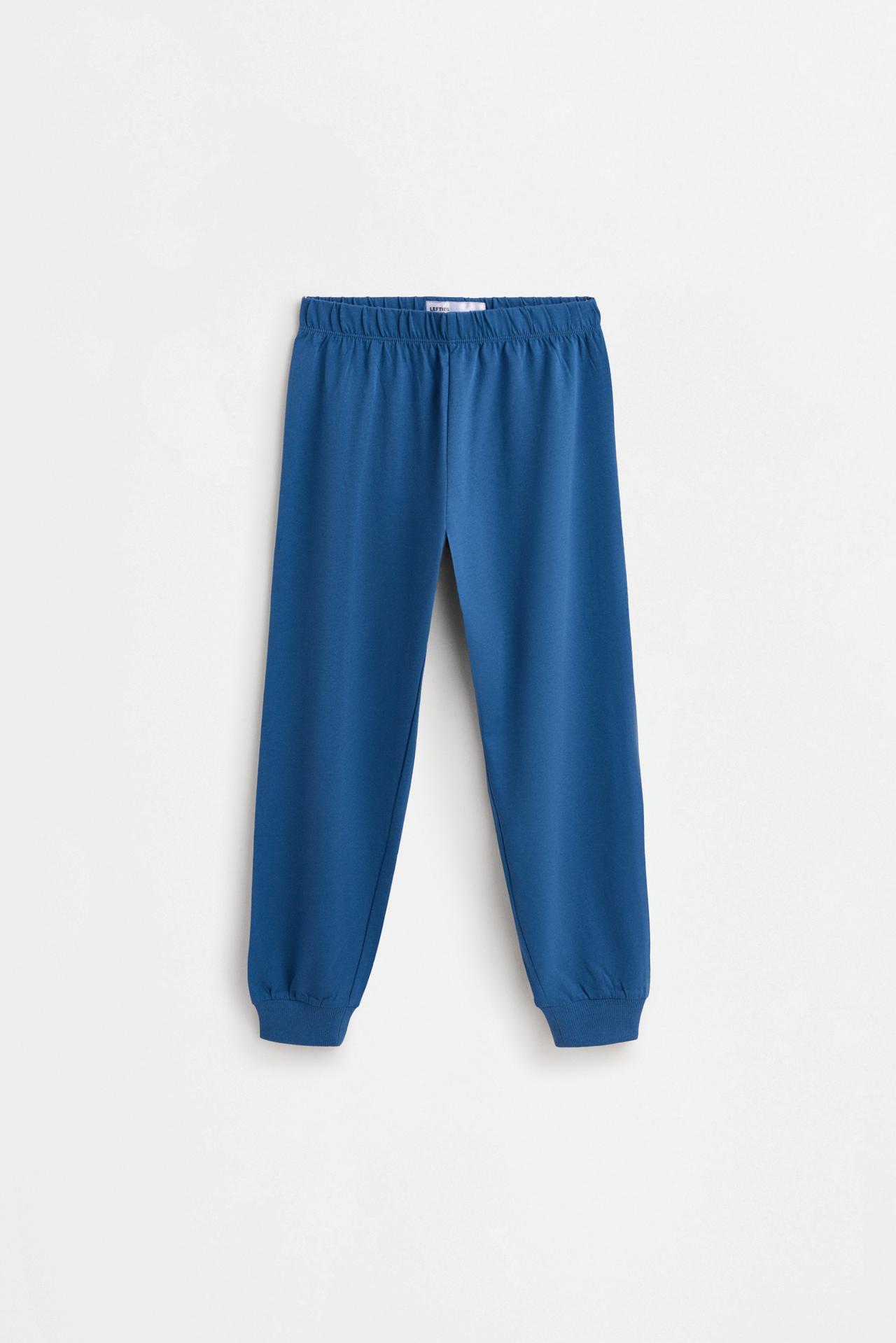 Long printed pyjamas — STEEL BLUE