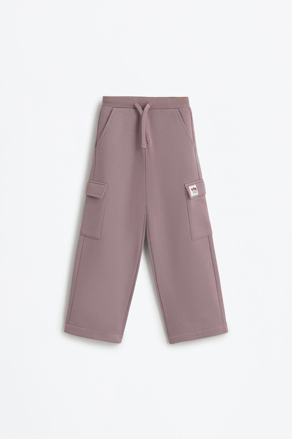 Floral cargo jogger trousers