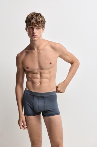 Microfibre Boxer Briefs (Pack 5) — TAUPE BROWN 2