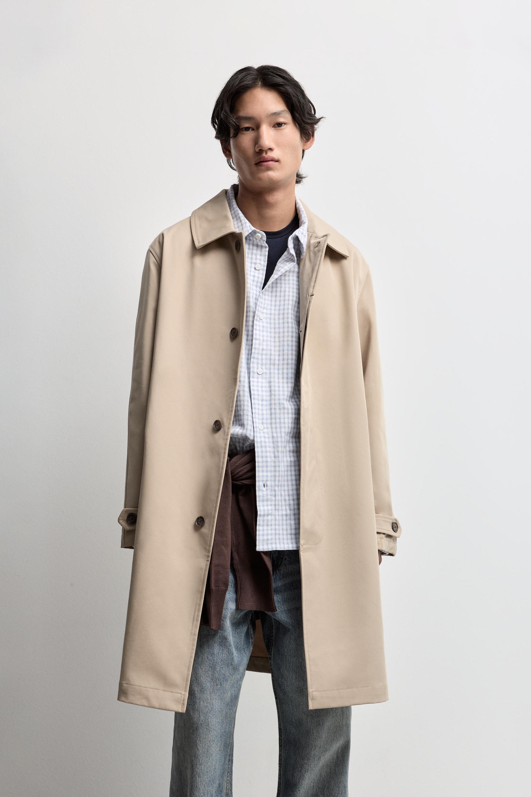 Oversized trench coat — ECRU