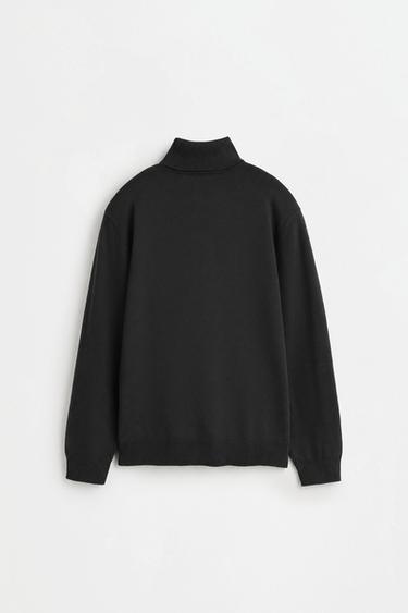 Roll neck sweater — BLACK 2