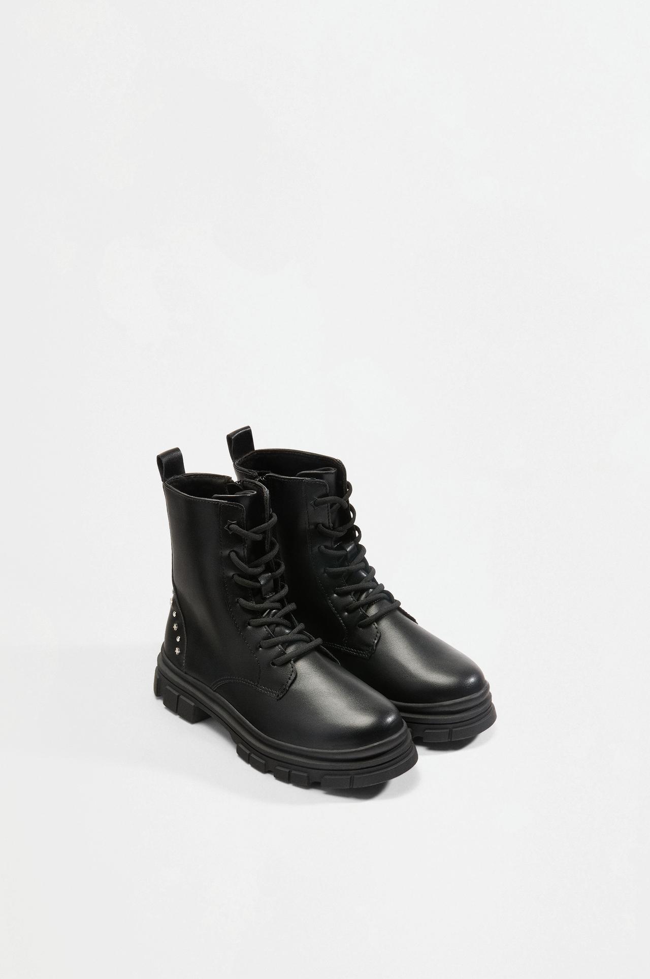 Combat boots — BLACK