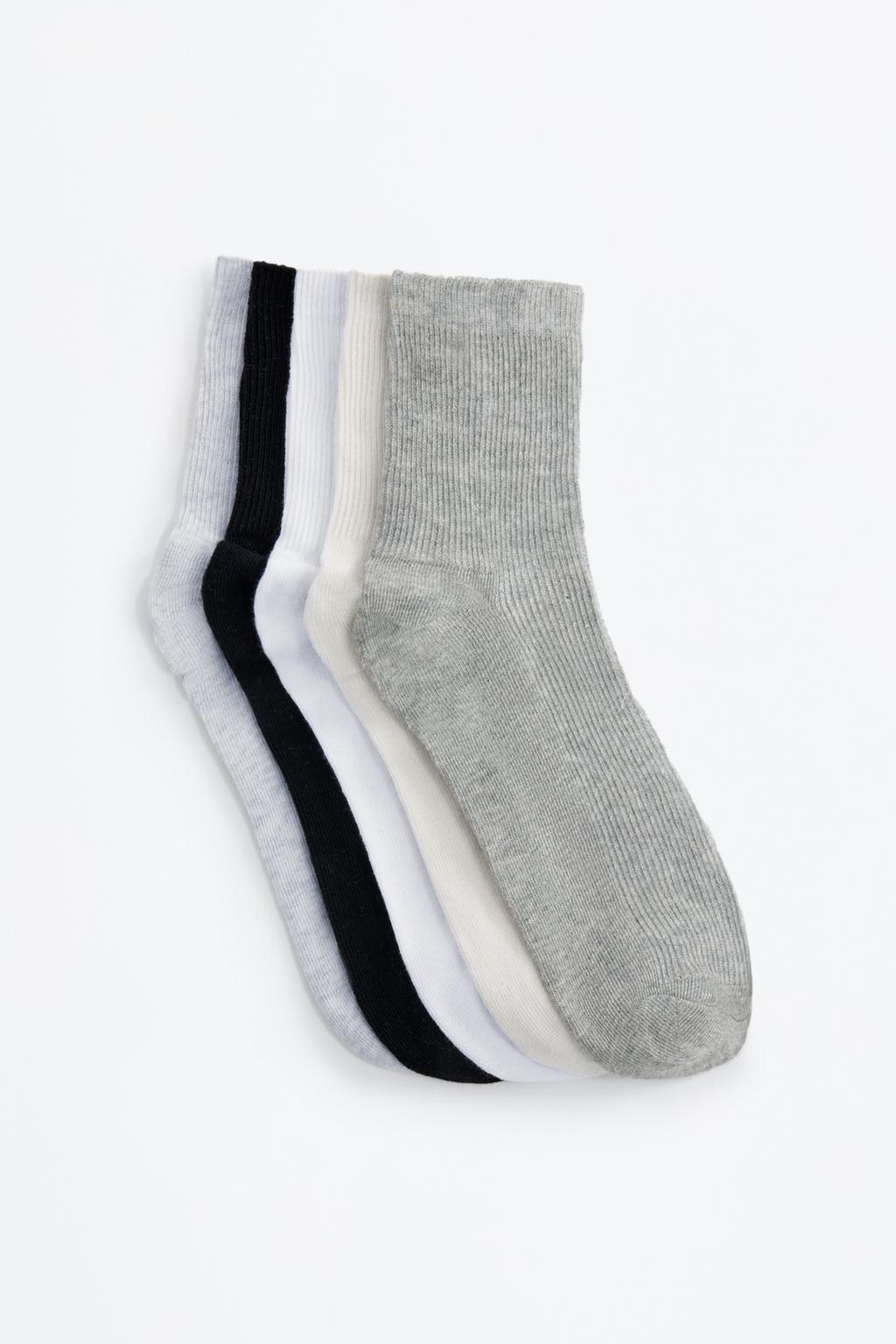 Pack 5 calcetines tobilleros altos