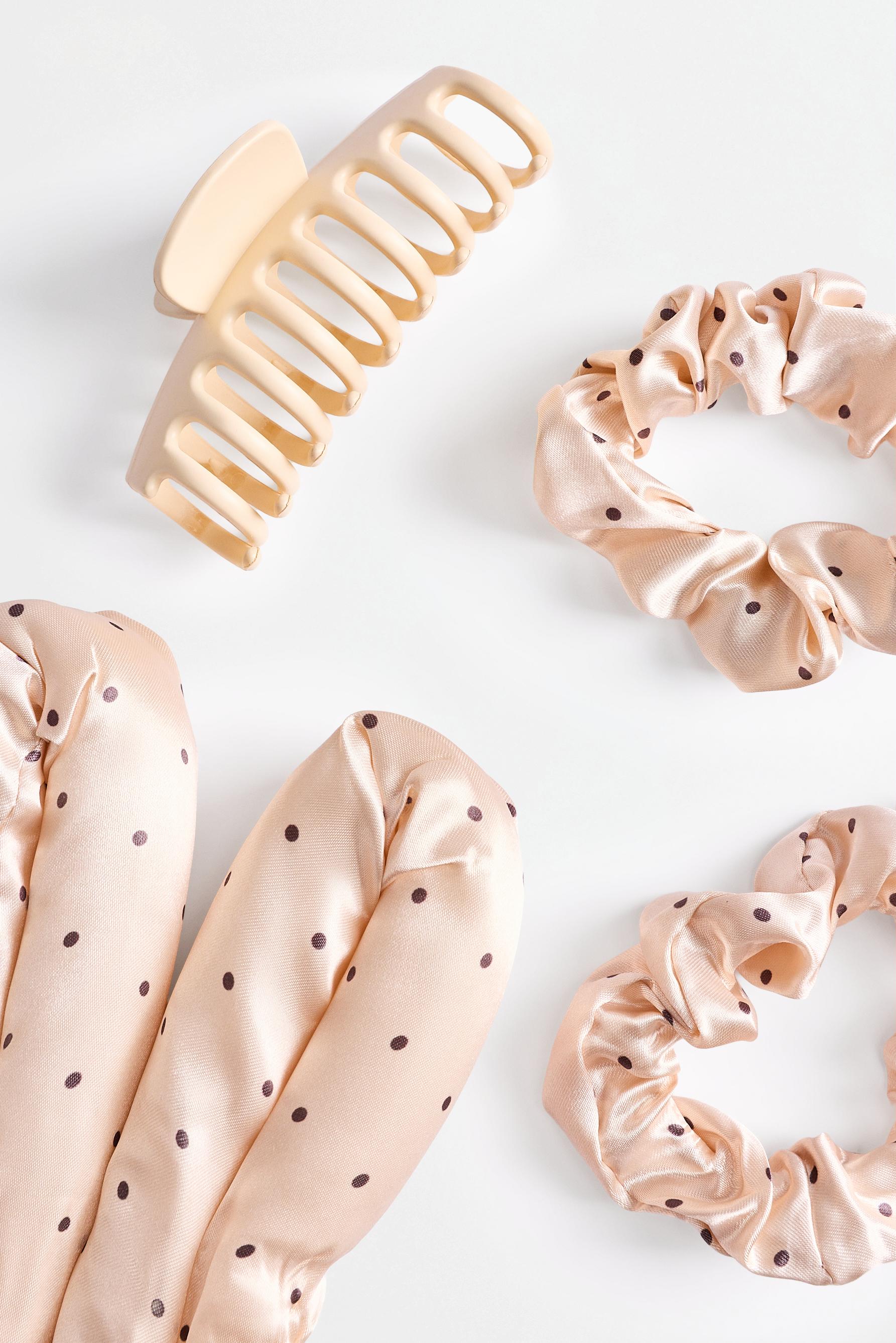 Heatless hair curler set — ECRU