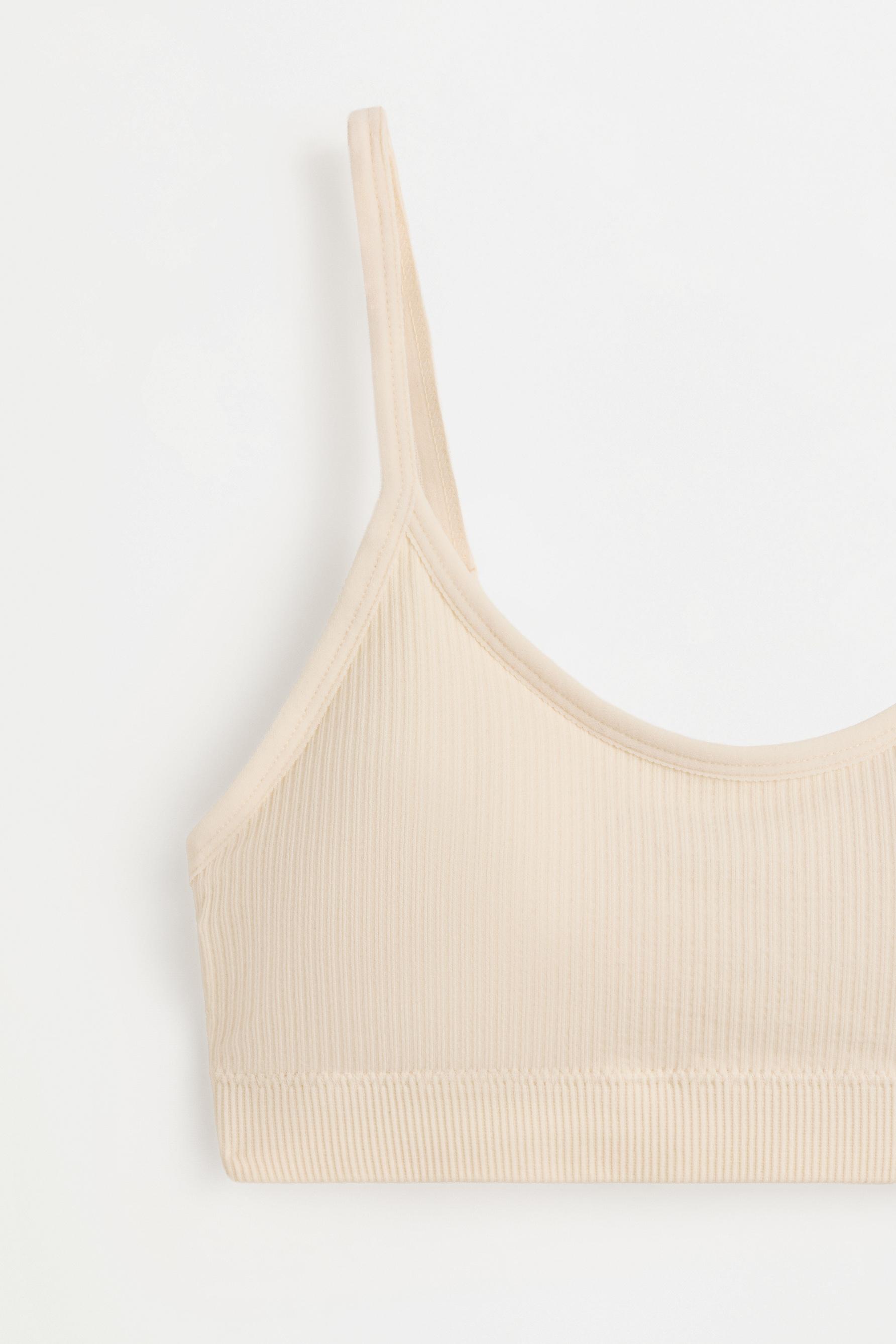 Seamless bra top (2-pack) — BEIGE