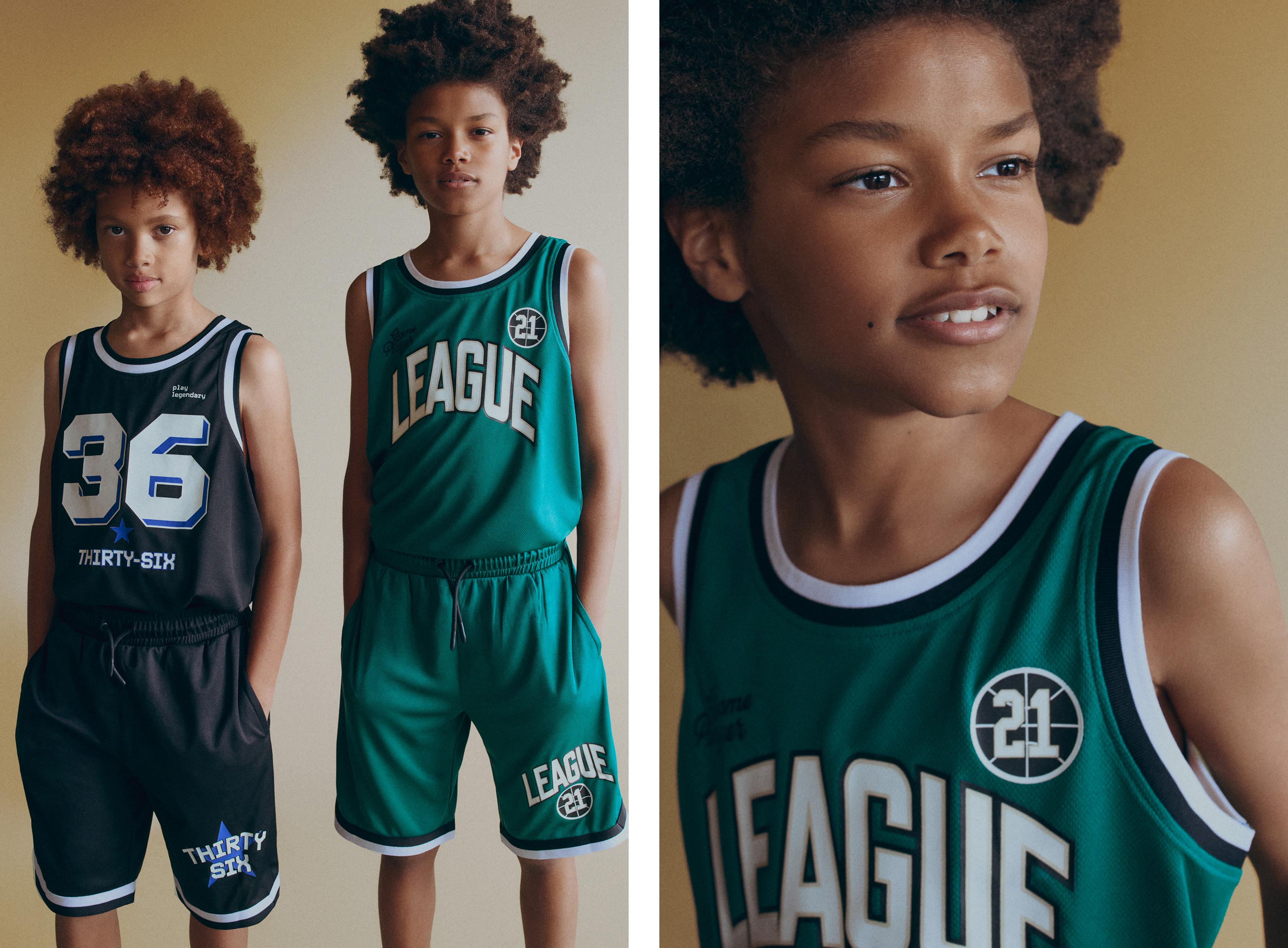 Basketball tank top and shorts set — GREEN