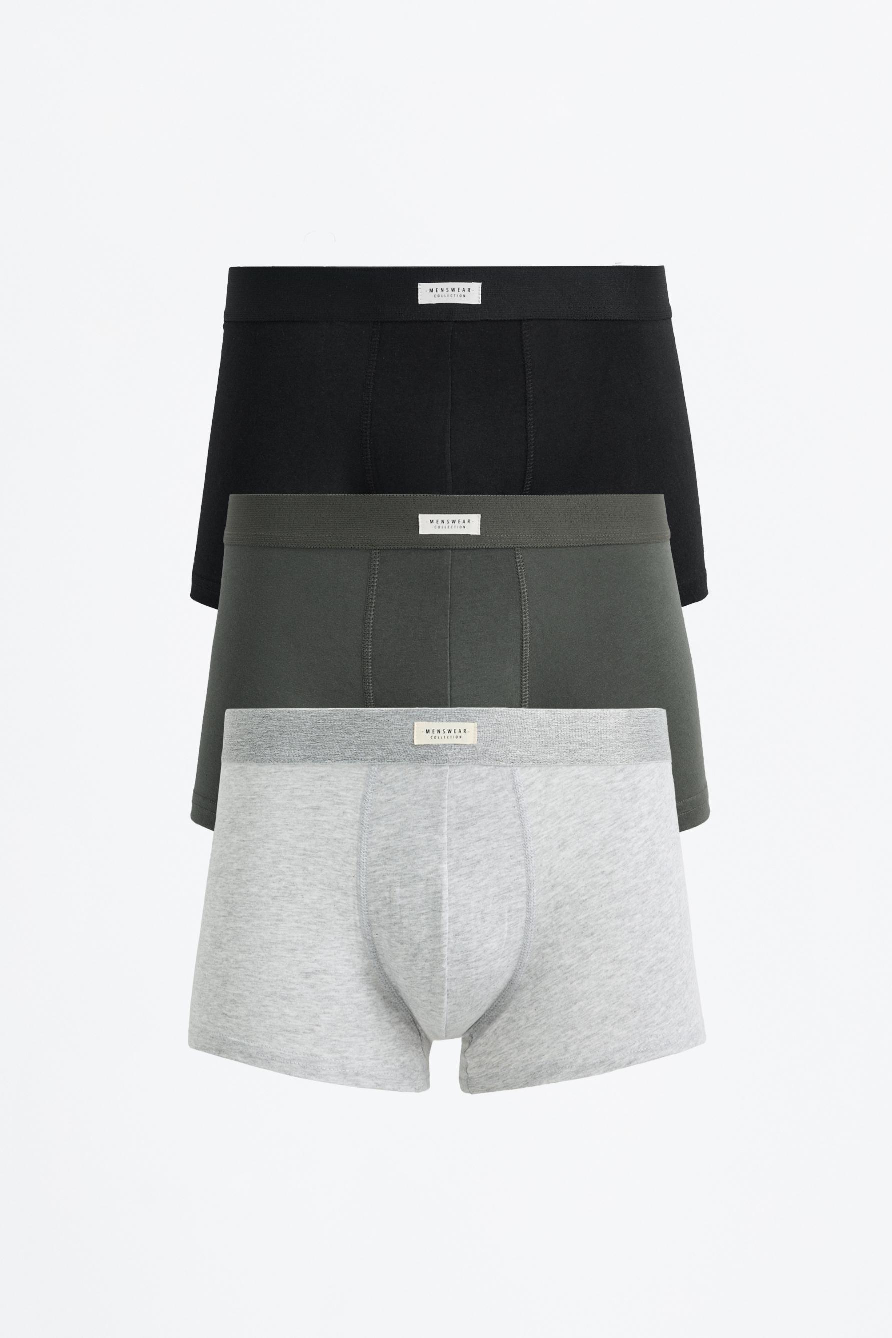 Basic Boxers (3-Pack) — KHAKI
