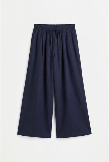 Basic straight-leg trousers — NAVY 6