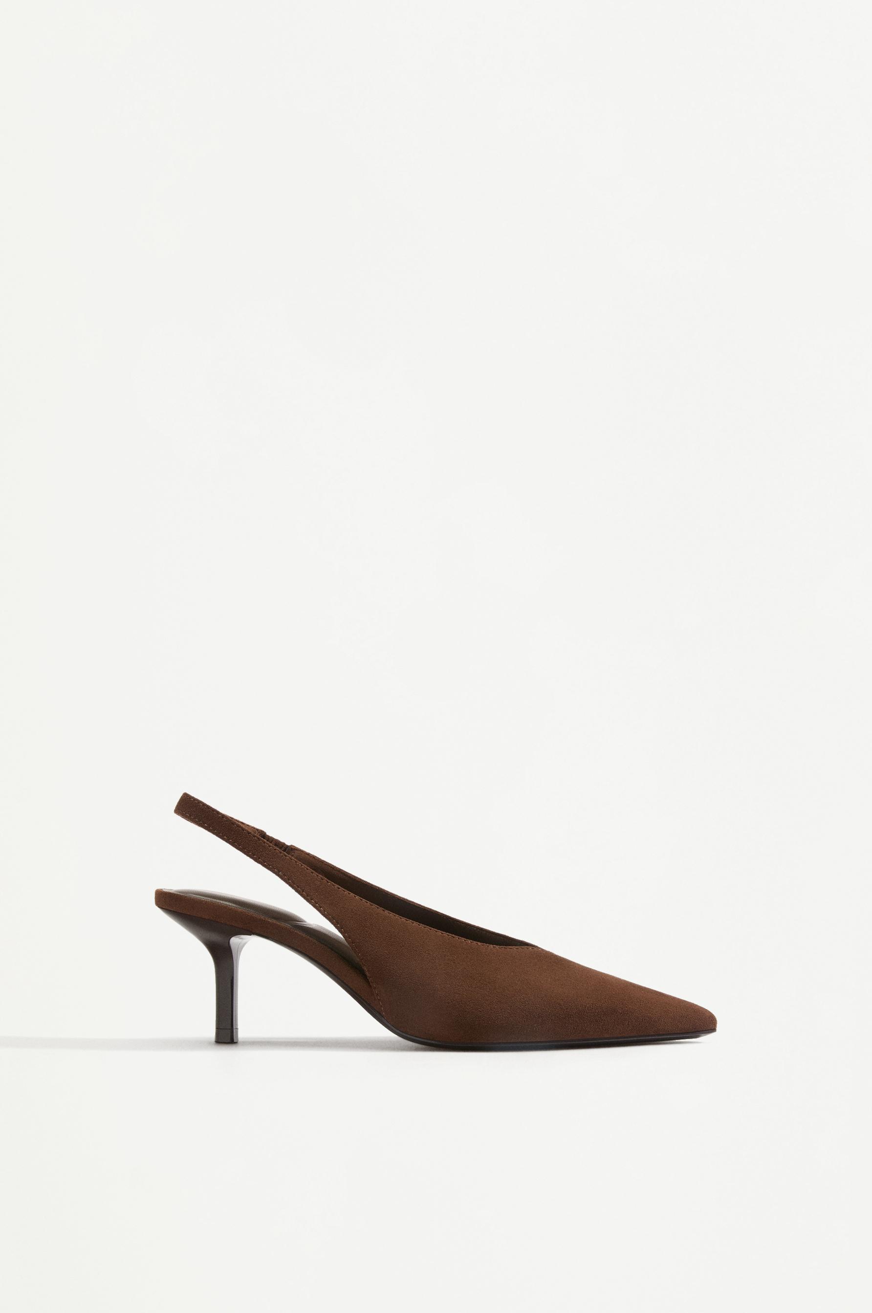 Slingback heels — BROWN