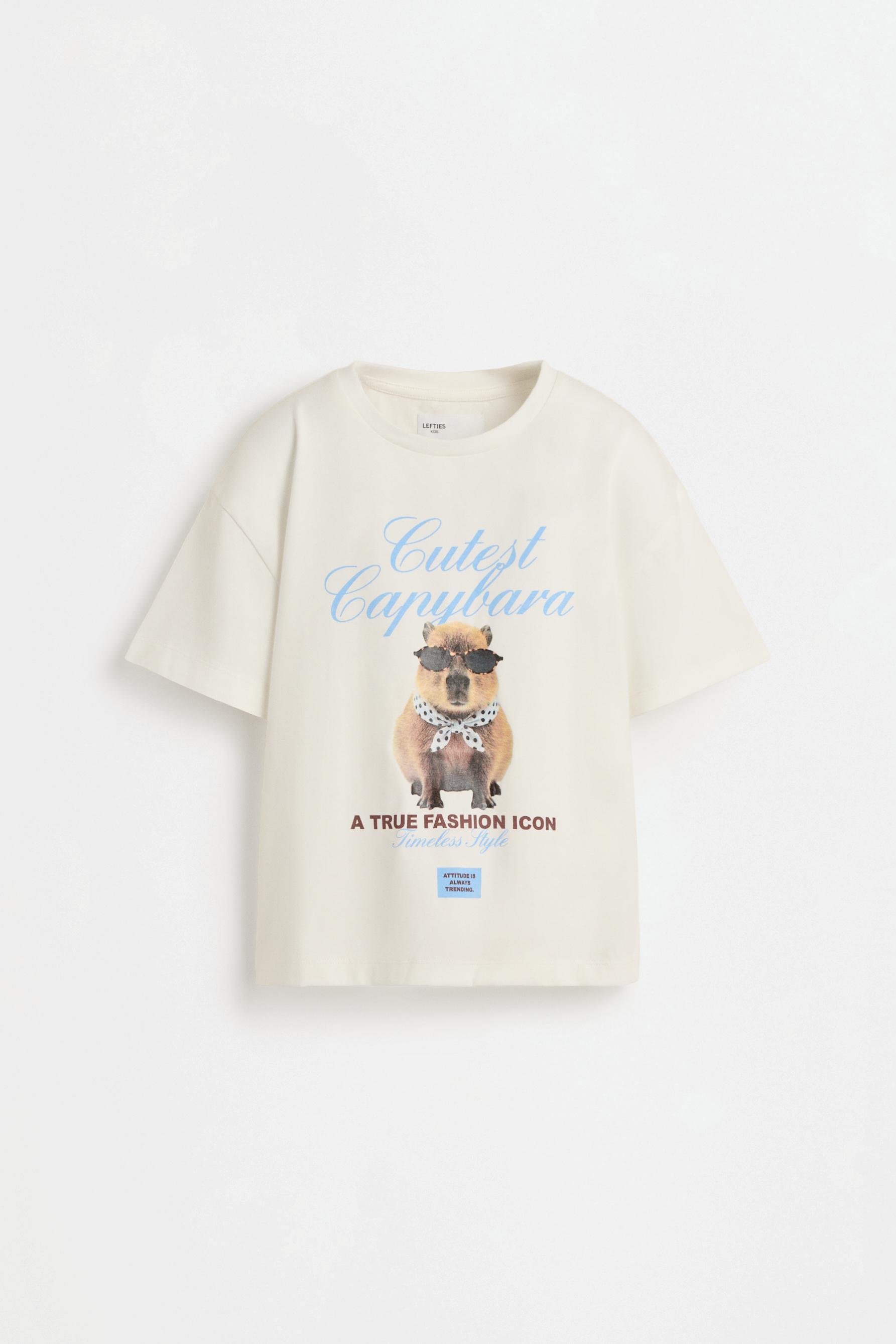 Printed photograph T-shirt — OFF WHITE