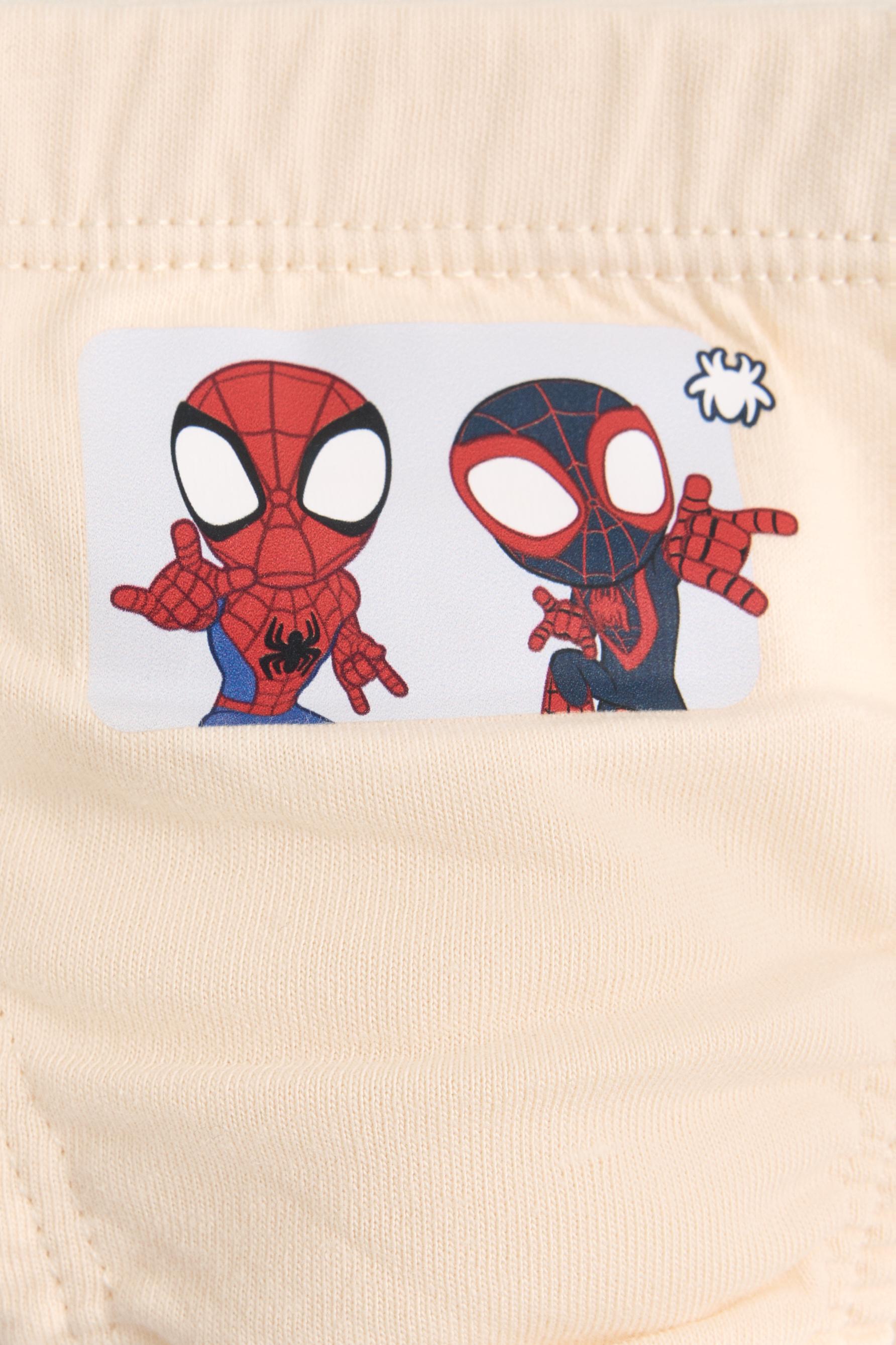 Pack of 5 Spidey ©Marvel briefs — WHITE/RED