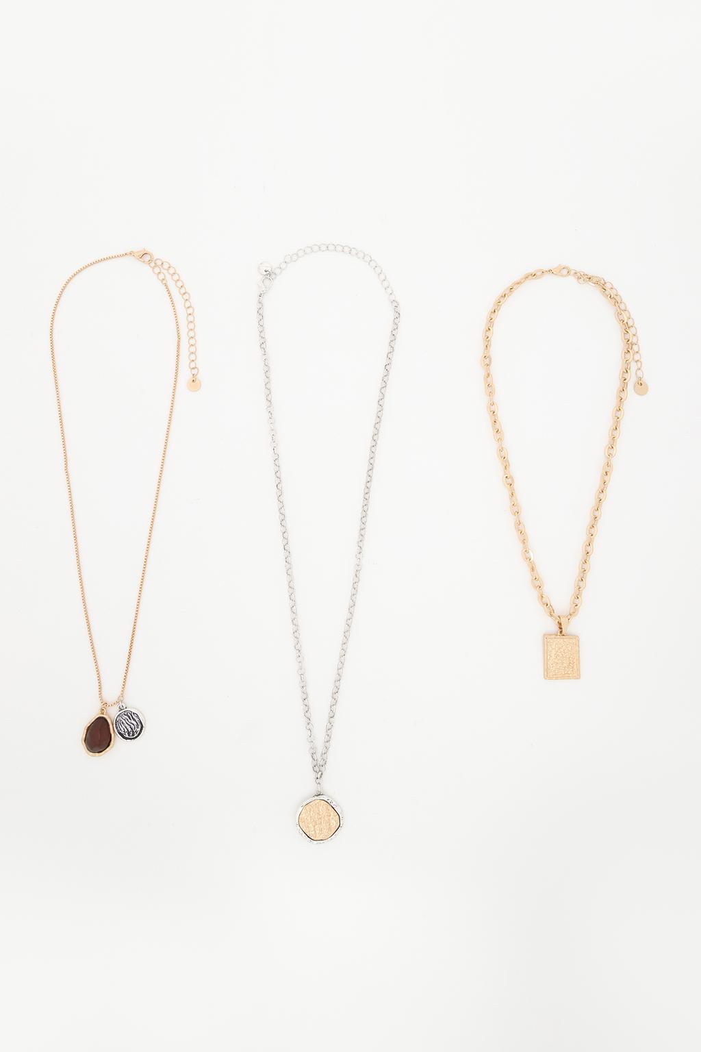 3-pack of charm necklaces