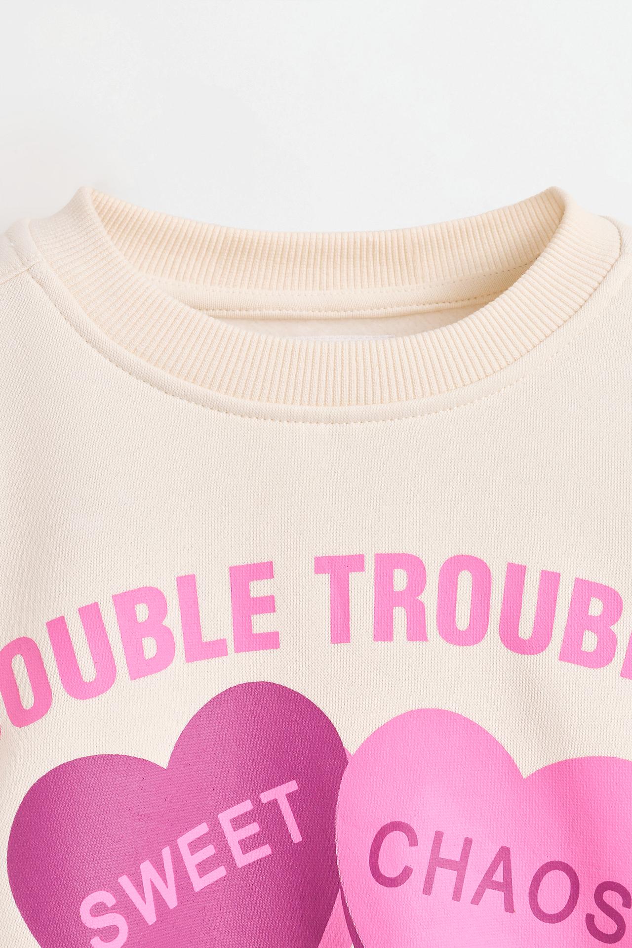 Printed sweatshirt — MEDIUM ECRU