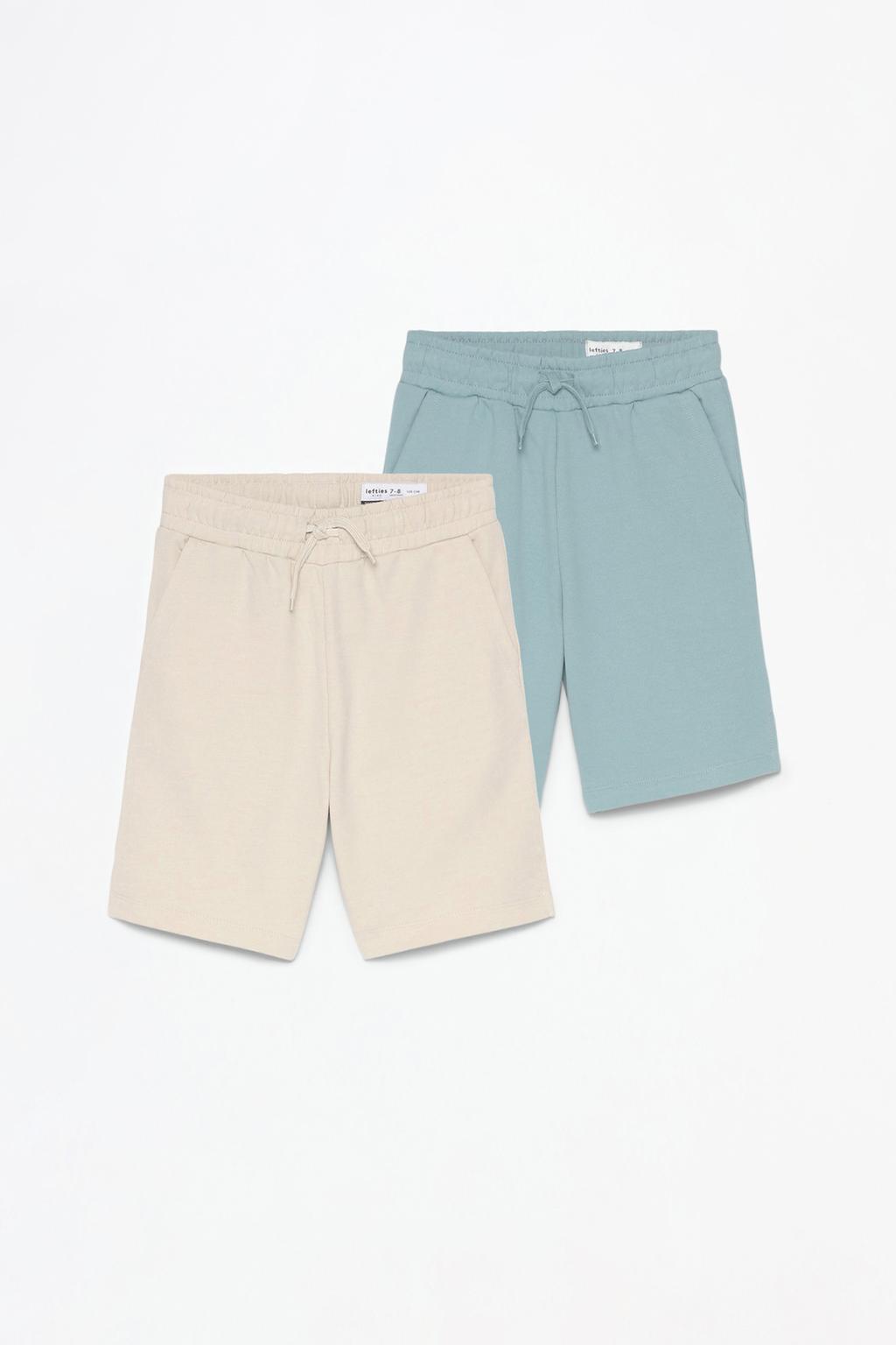 Pack 2 calções bermuda básicos de felpa