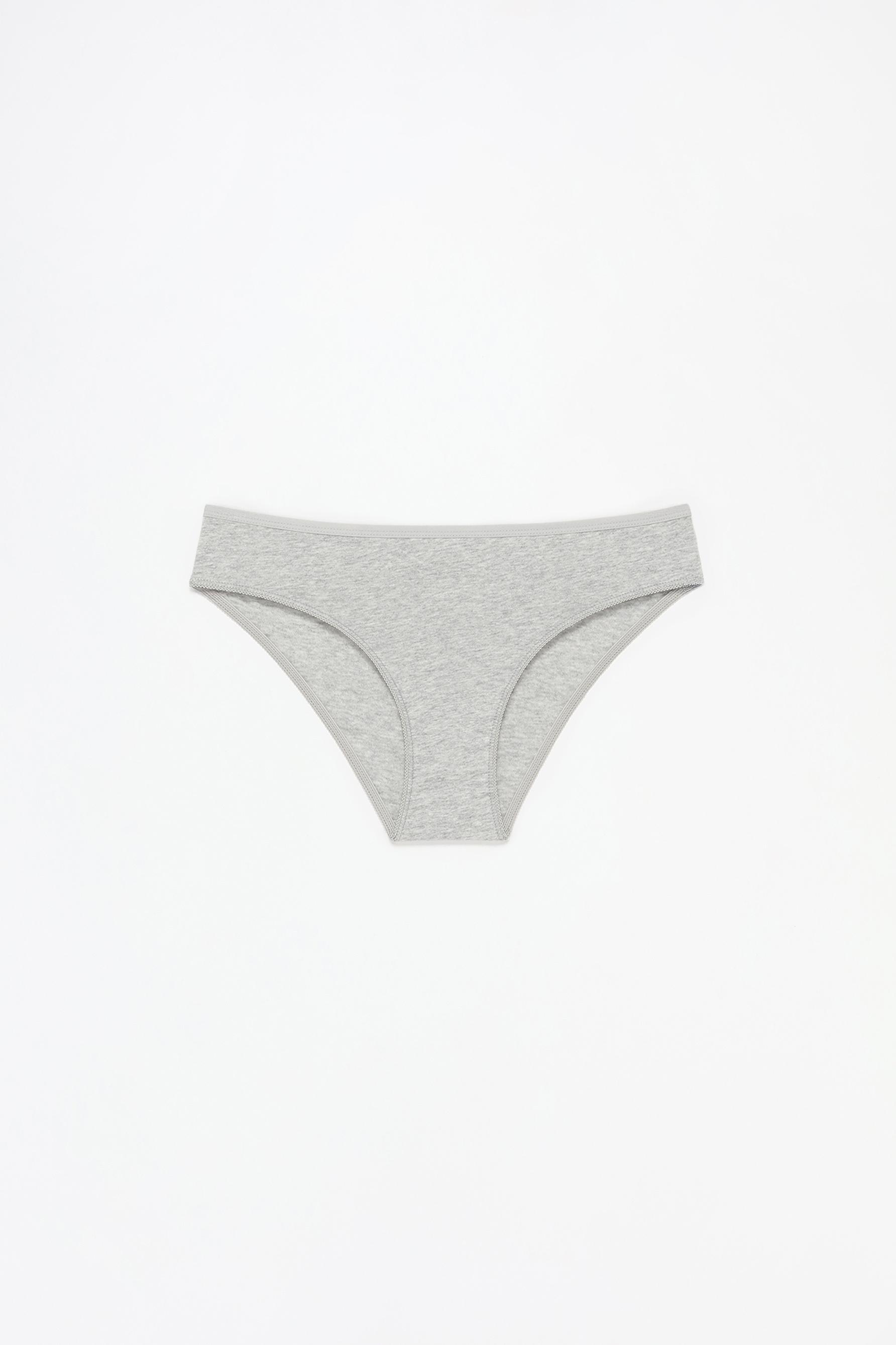 Pack of 5 pairs of classic briefs. — GREY