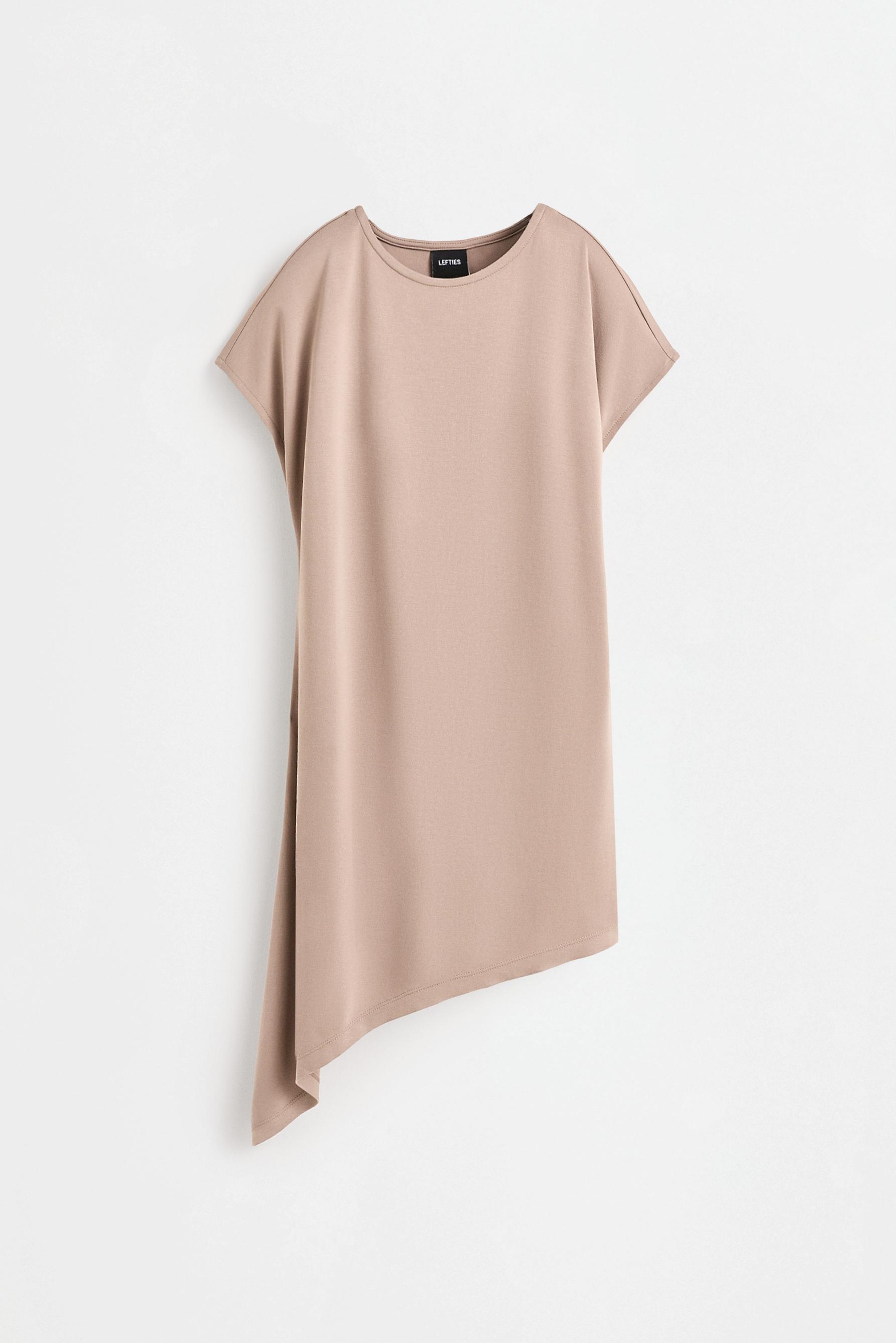 Asymmetrical dress — MEDIUM BEIGE