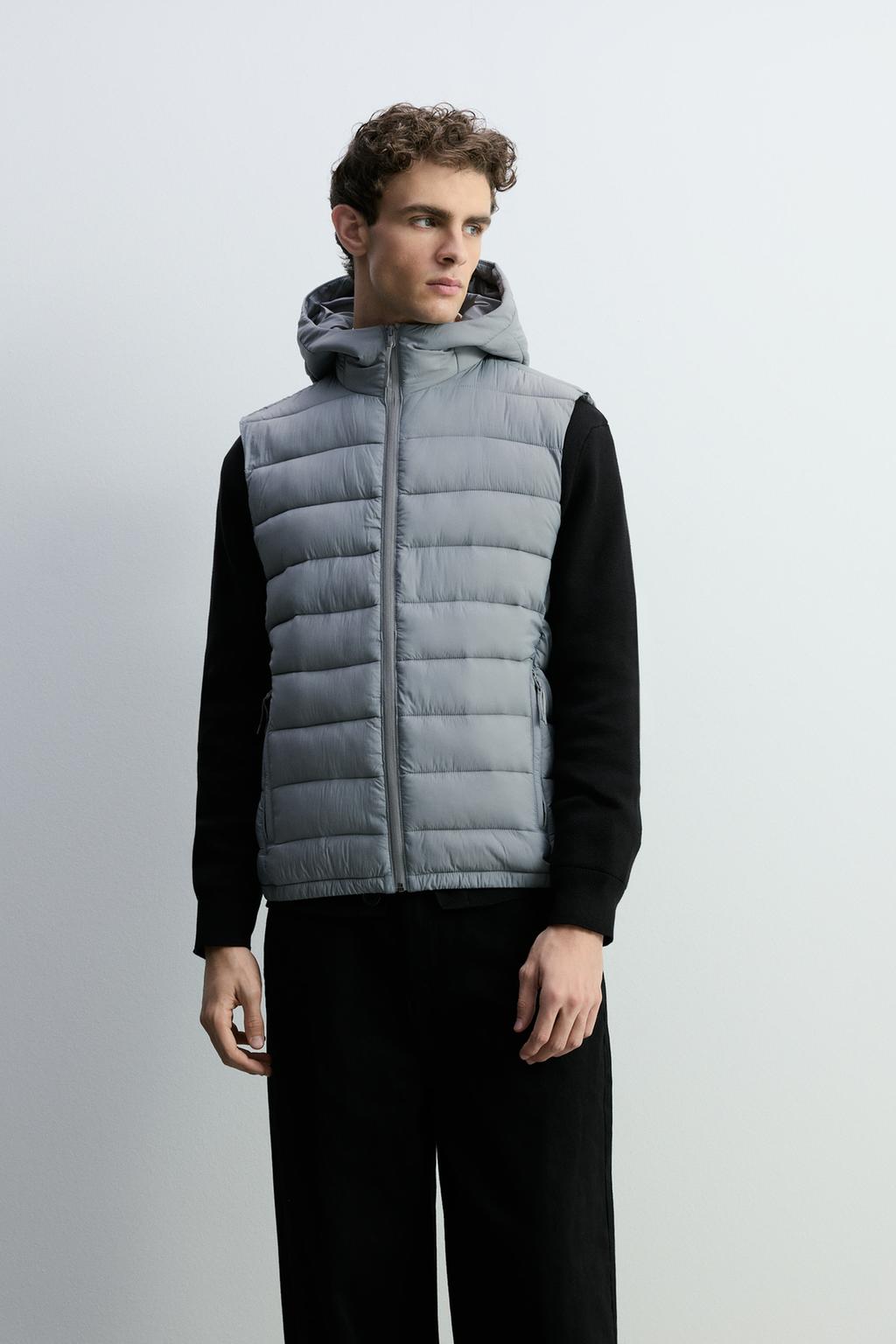 Hafif kapüşonlu şişme yelek