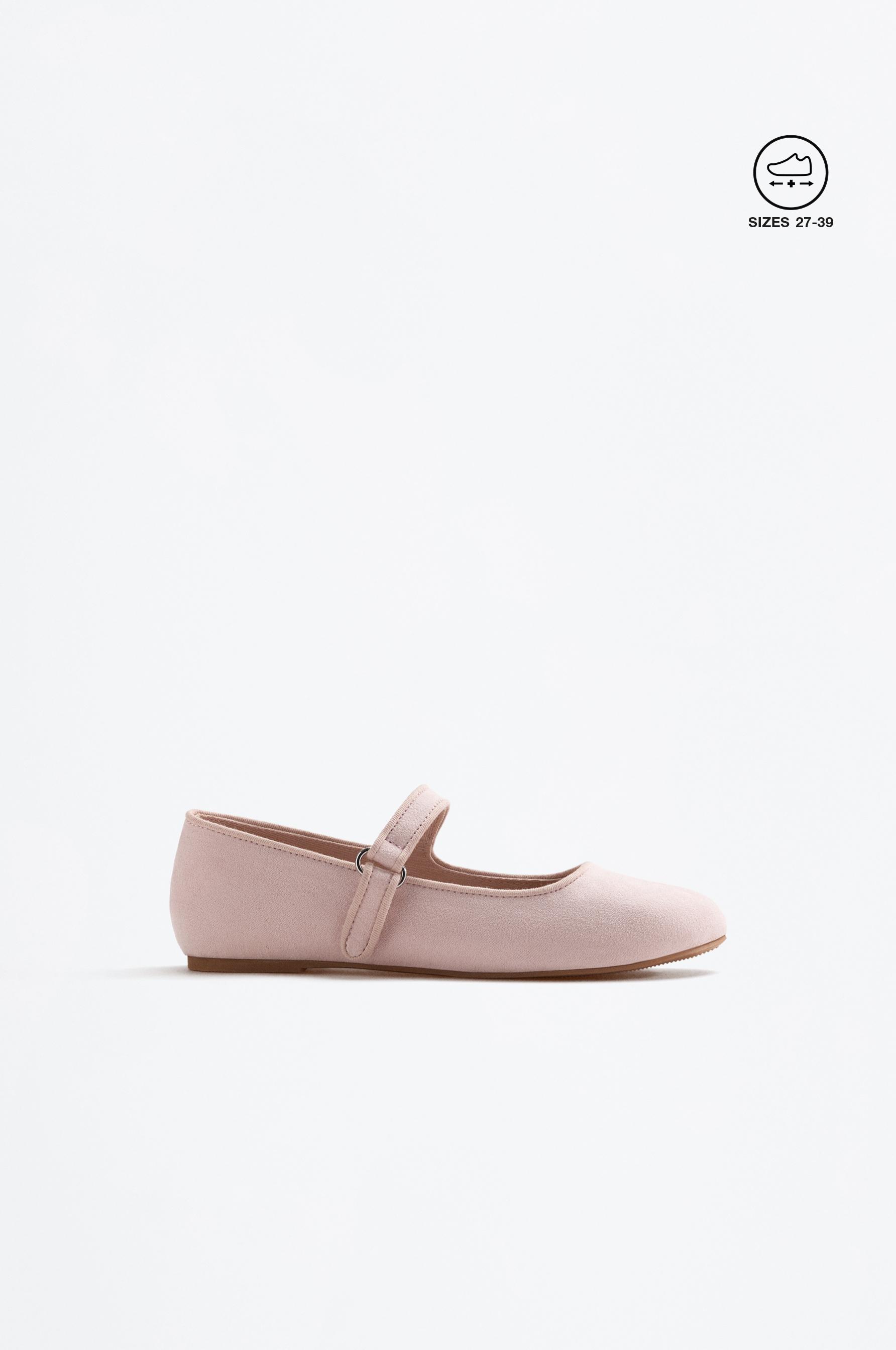 Mary Jane ballerina flat — PINK