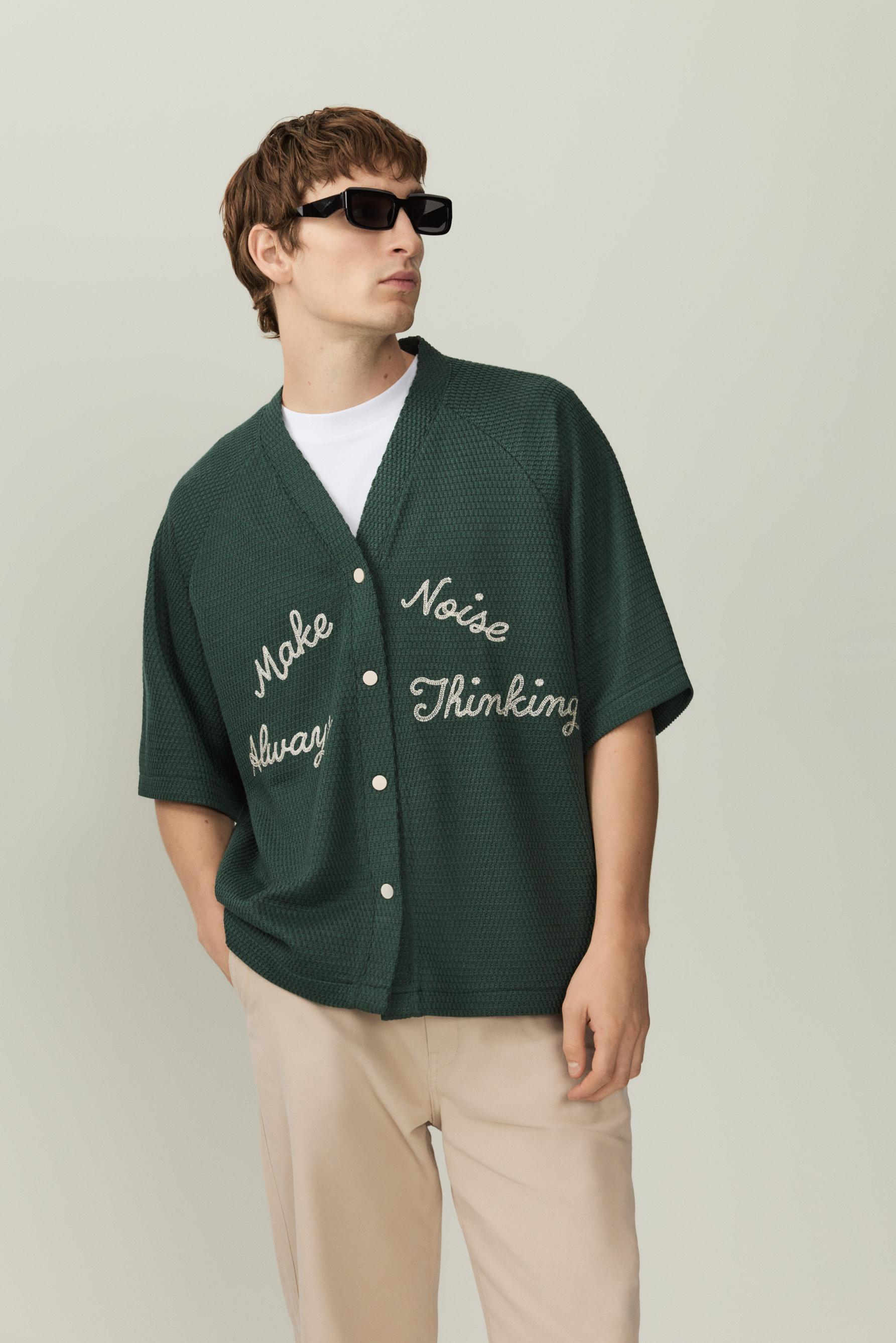 Camisa oversize bordado