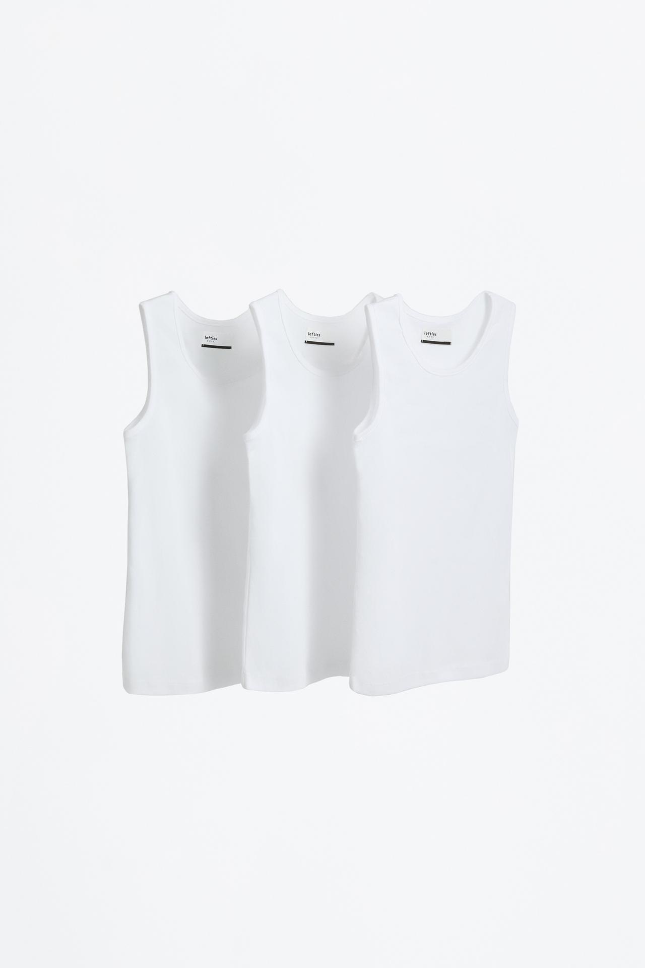 3-pack of undershirts — WHITE