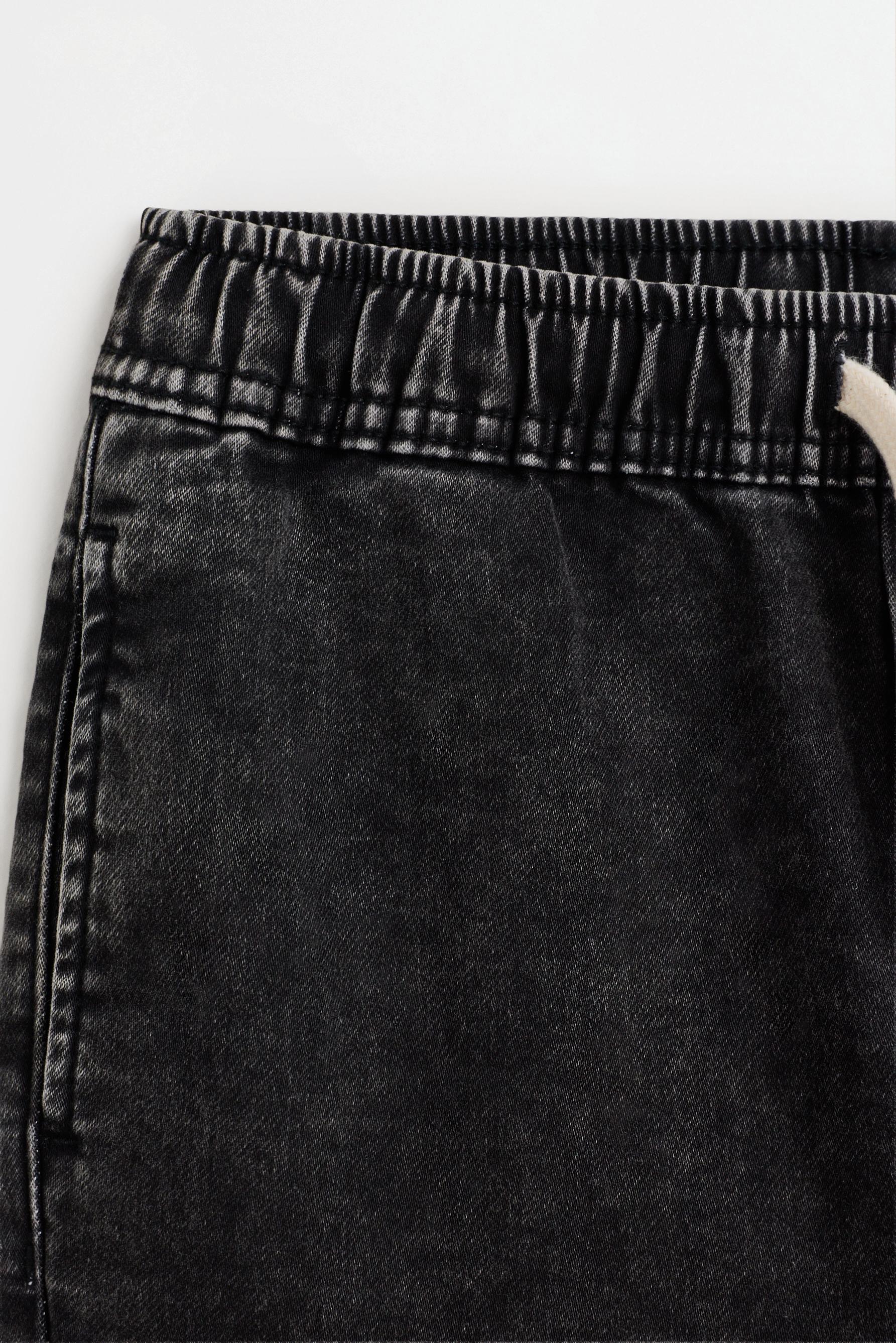 Cargo jogger jeans — FADED BLACK