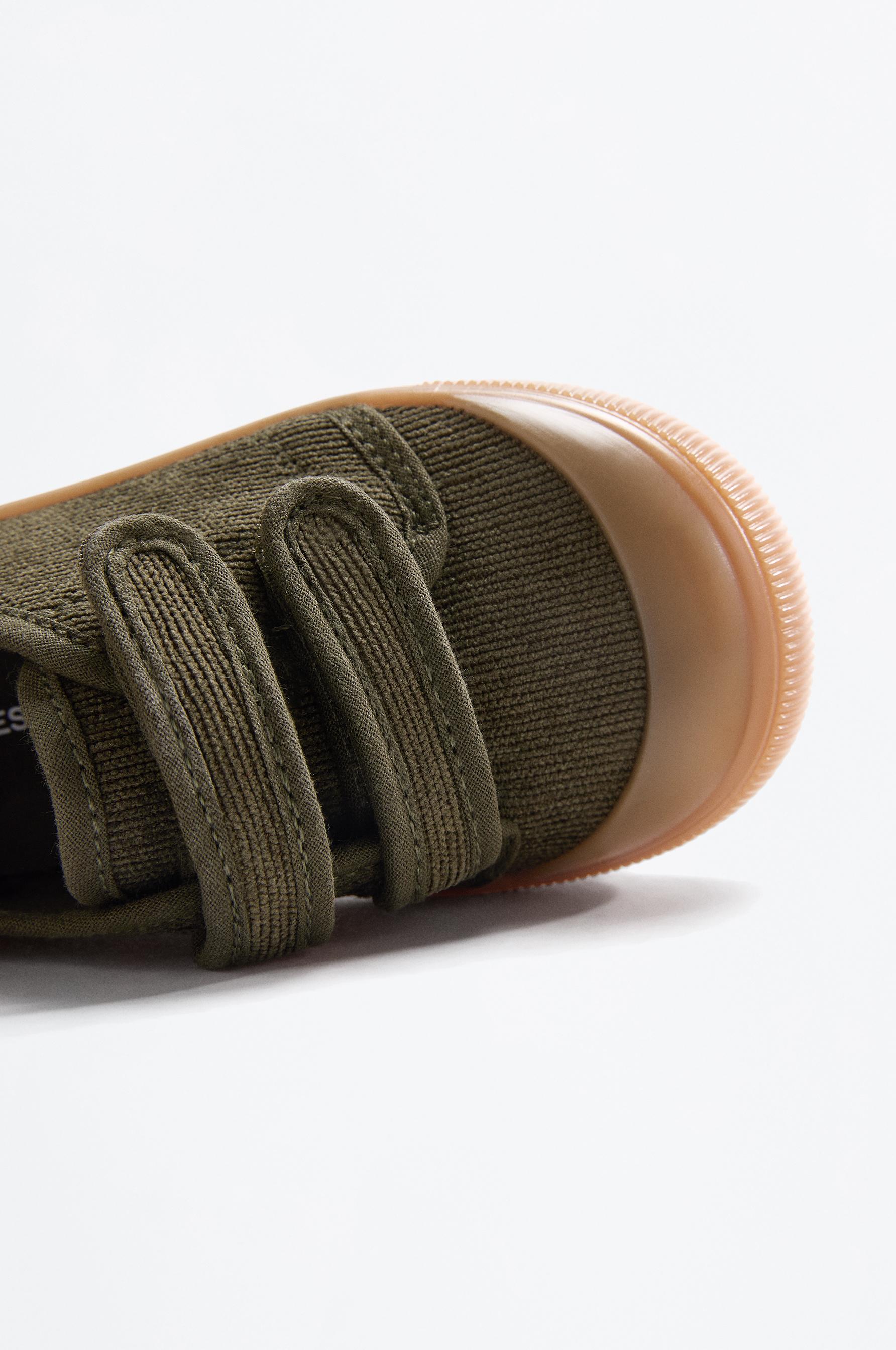 Corduroy toecap slippers — KHAKI