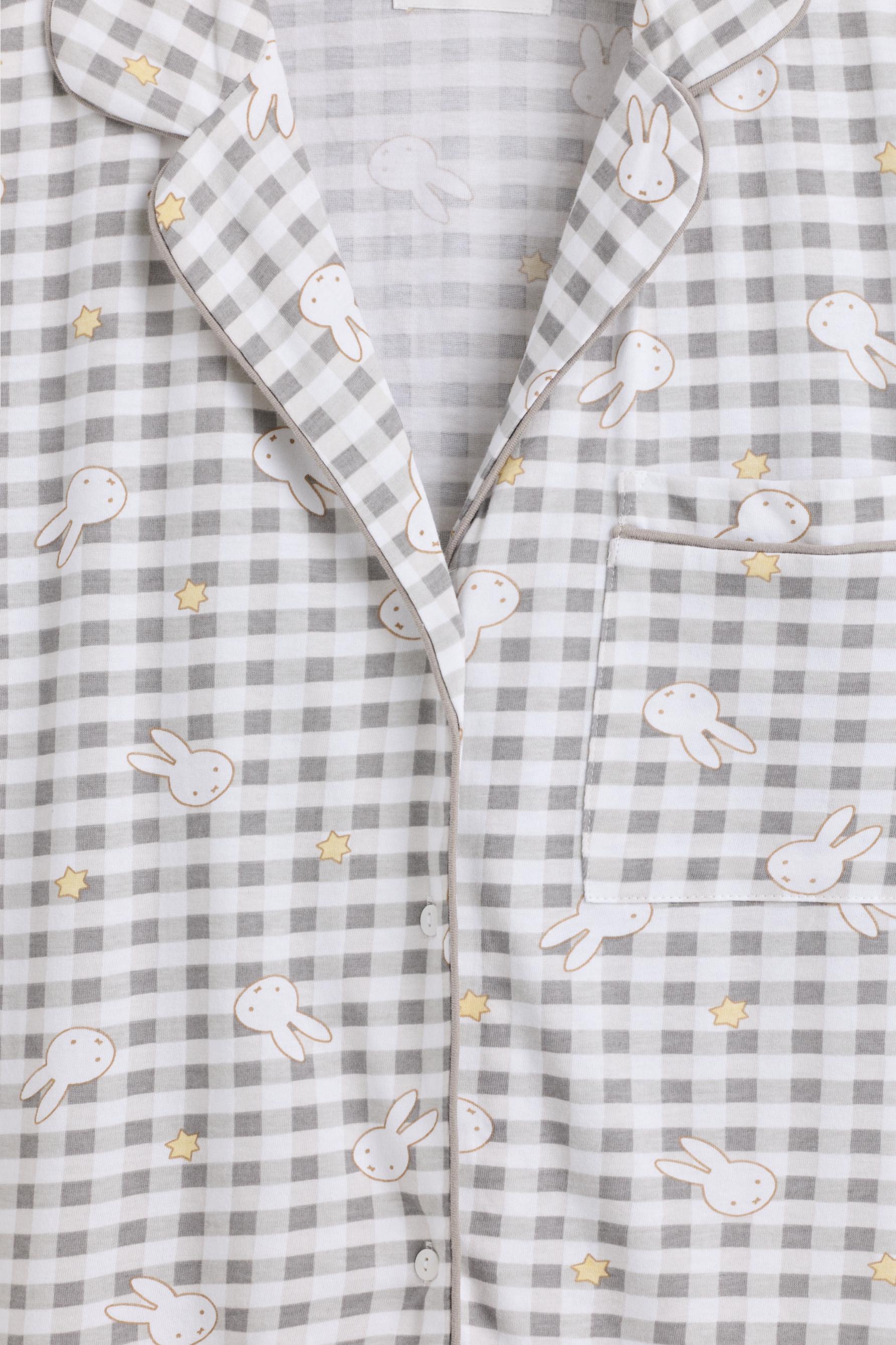 Miffy© short pajama shirt — PALE GREY