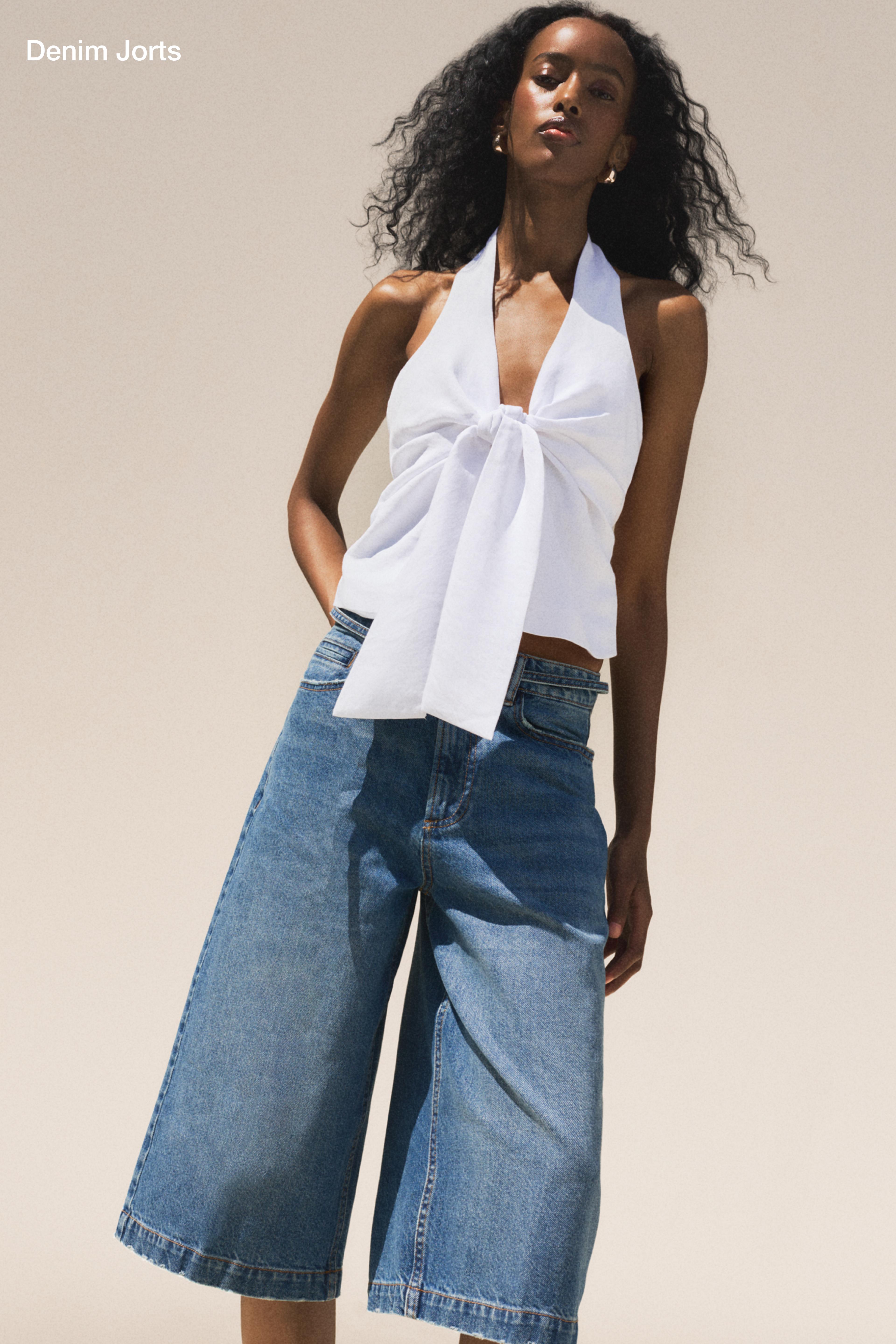 Denim Jorts — NAVY