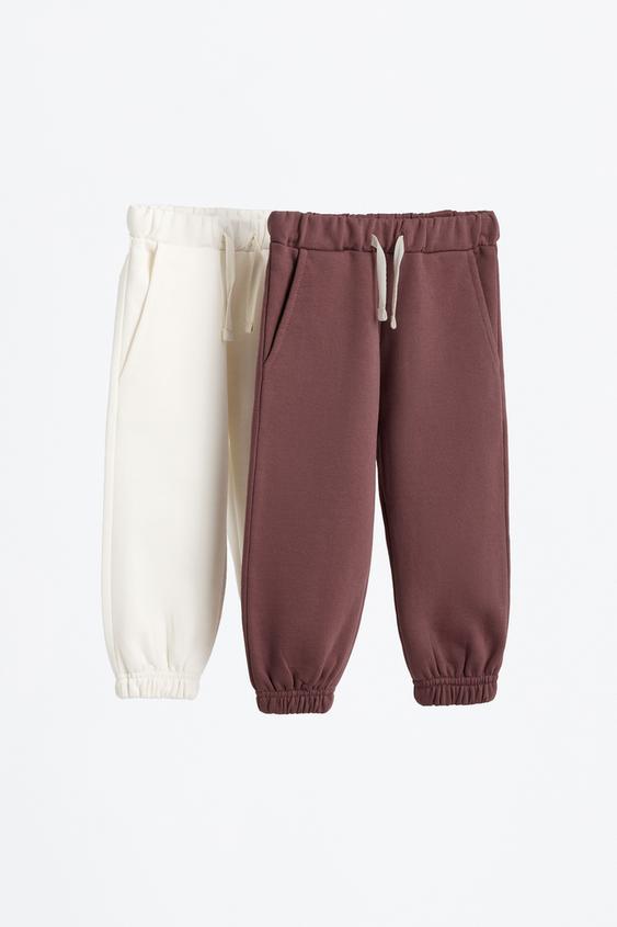 Lucky Brand 2pc Hooded Knit Woven Pant Set Set di pantaloni Bambini e