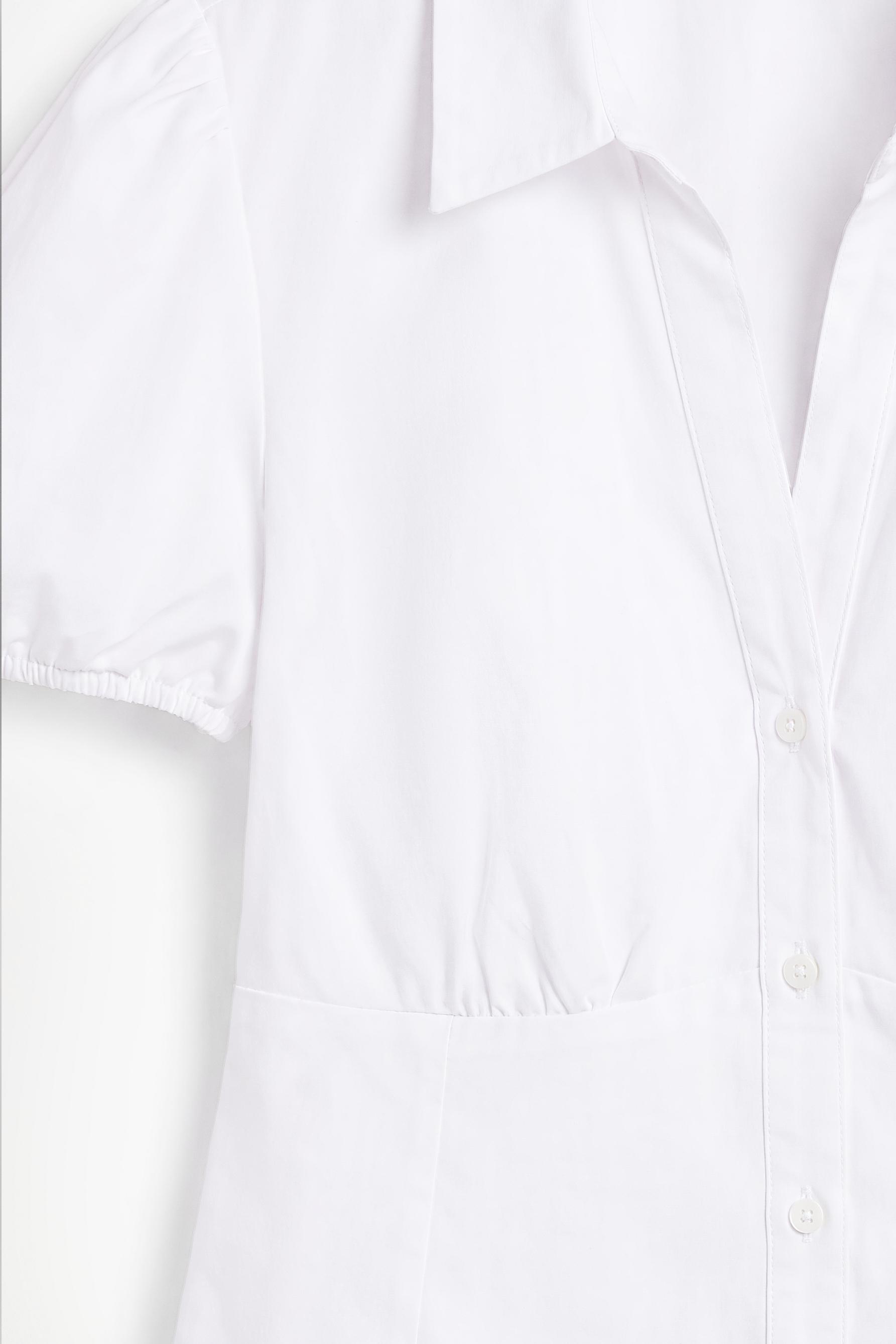 Poplin shirt — WHITE