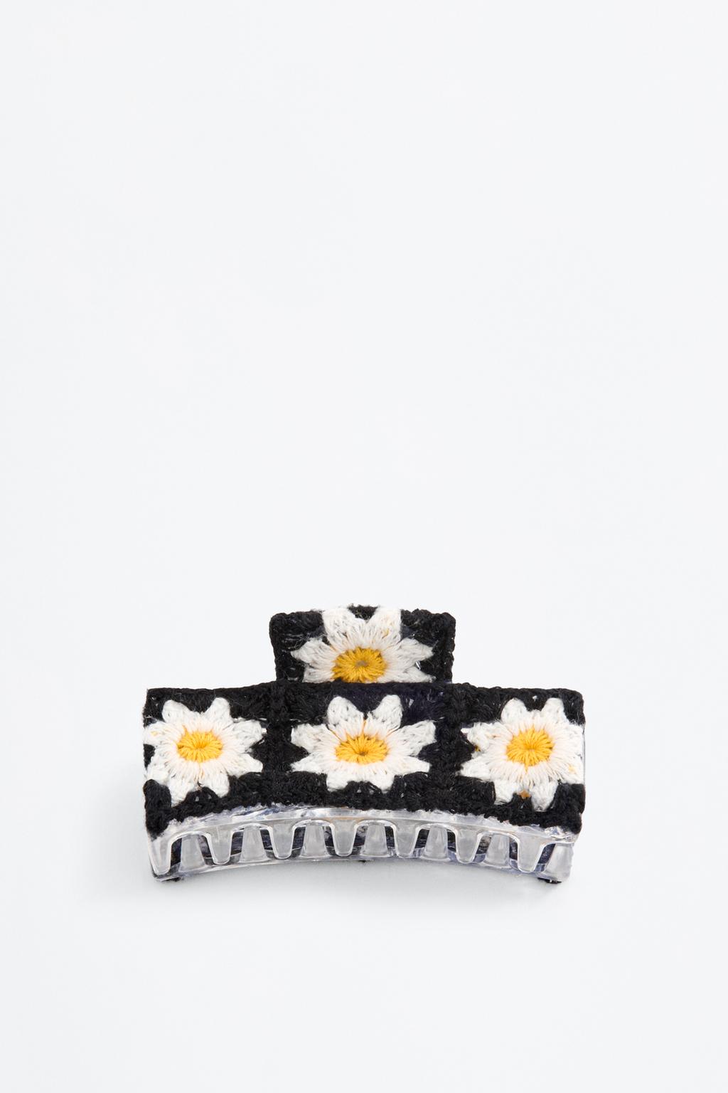 Crochet hair clip