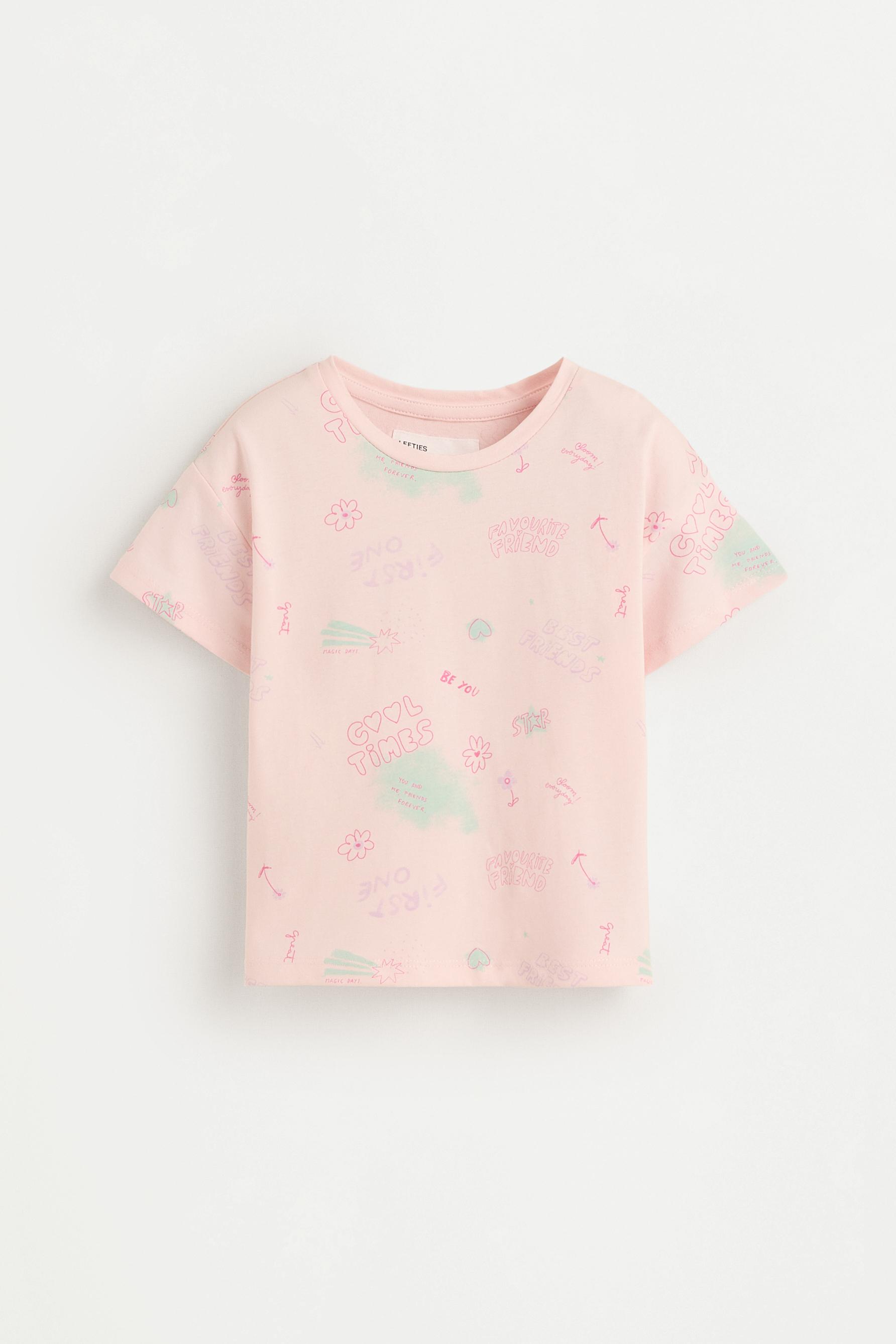 Short printed pyjamas — PASTEL PINK