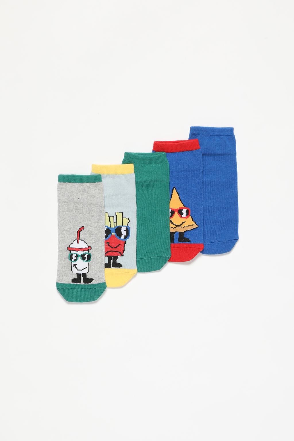 5-pack of short printed socks