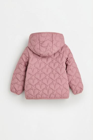 Lightweight quilted hooded star jacket — LILAC PINK 2