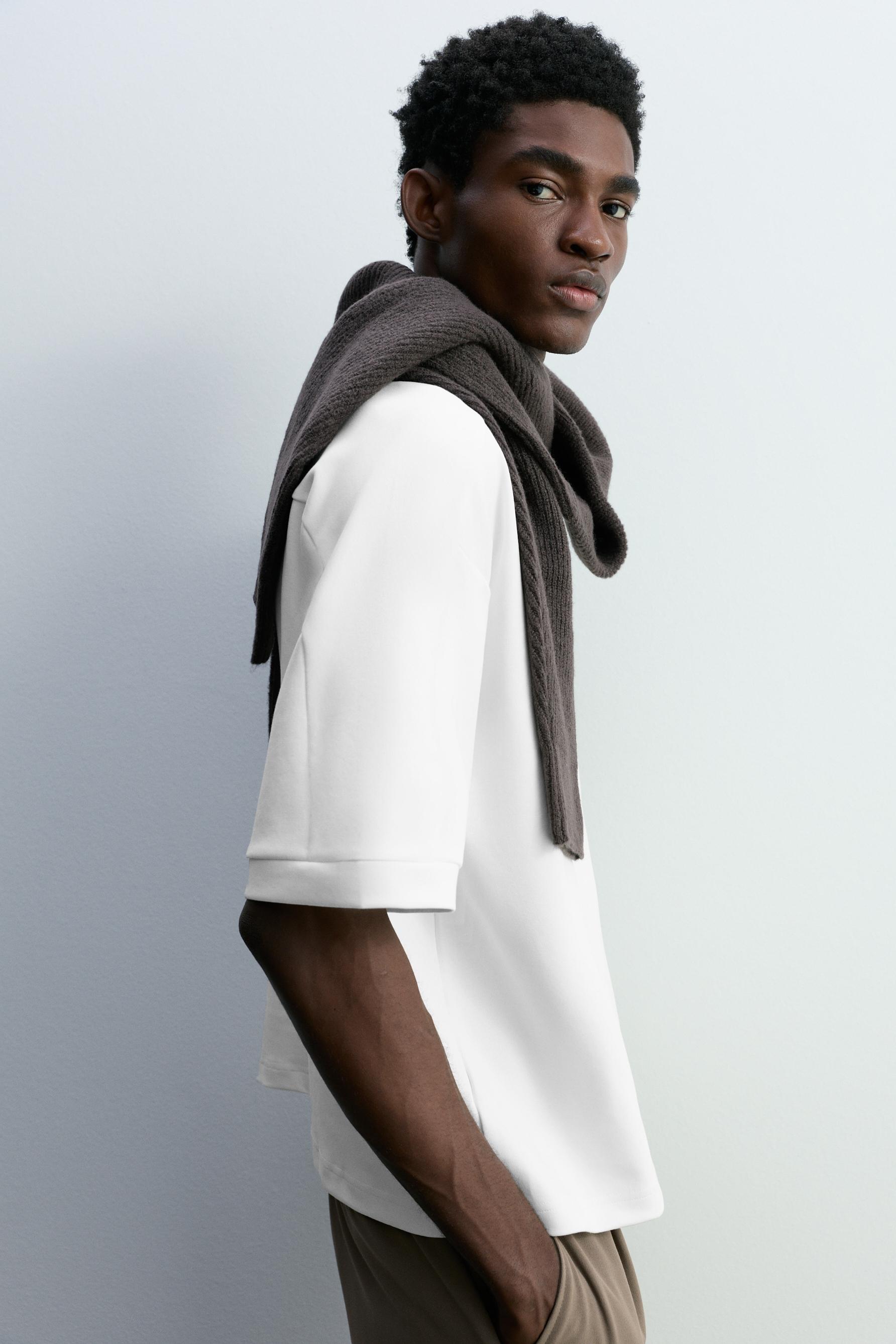 Heavy interlock T-shirt — OFF WHITE