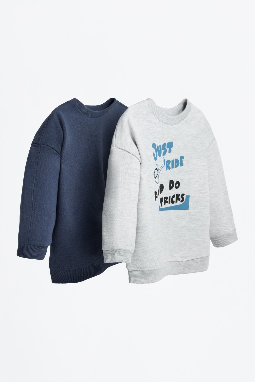 Pack of 2 contrast sweatshirts