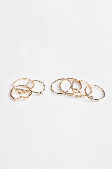 Assorted Rings (Pack of 7) — GOLD 4
