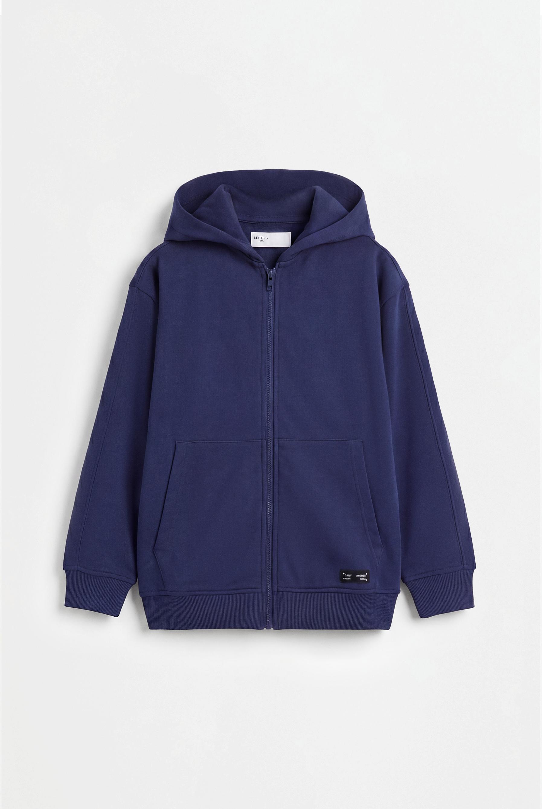 Zip-up sweatshirt — NAVY