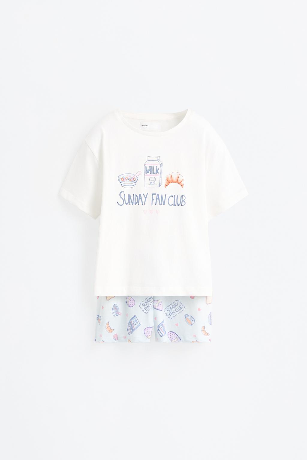 Pijama corto estampado
