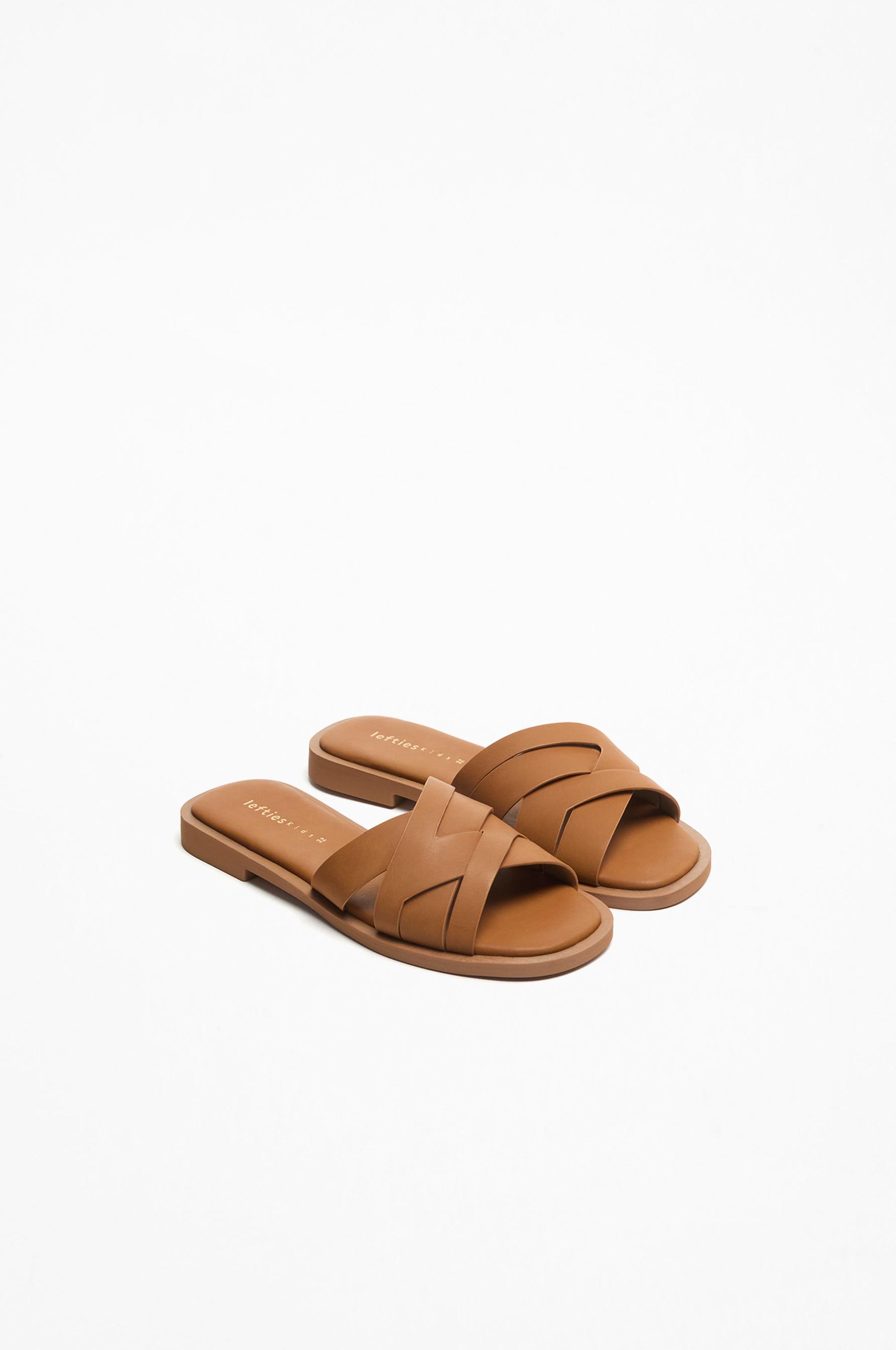 Braided sandals — LEATHER