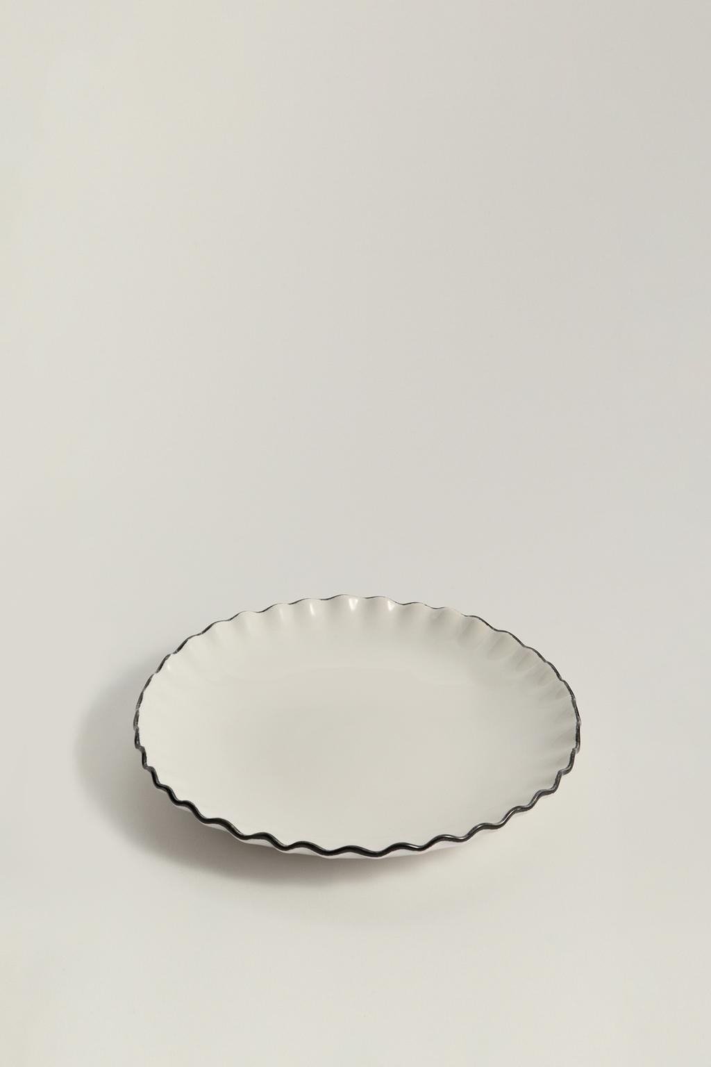 Plato postre contraste 23 cm