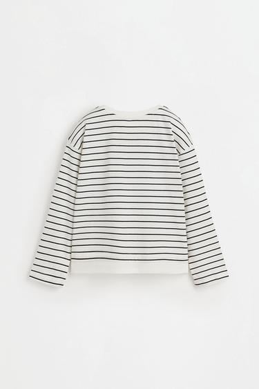 Striped T-shirt with textured text — OFF WHITE 4