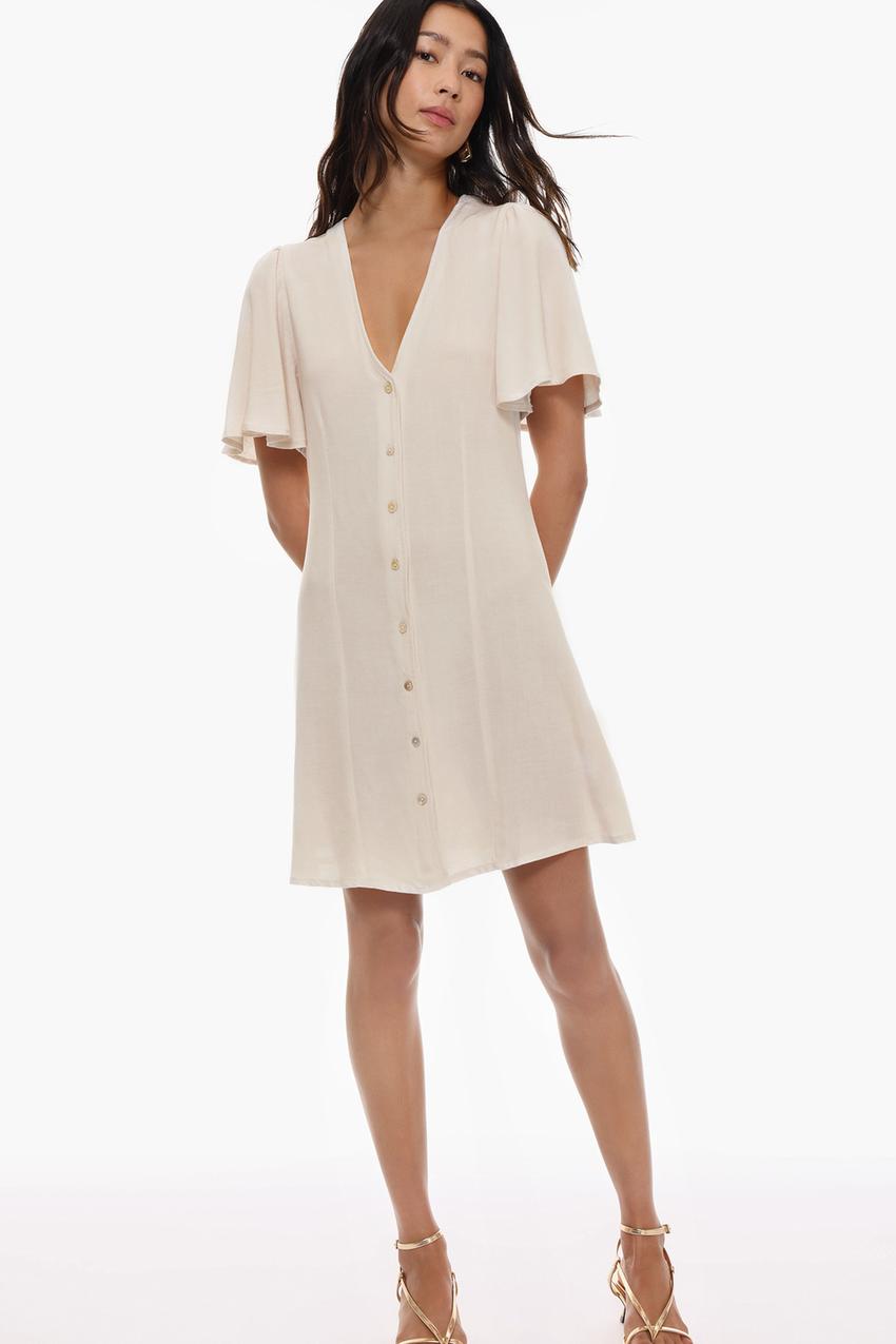 Rustic linen blend dress Swimsuits Bikinis CLOTHING Girl