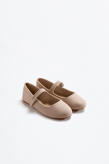 Mary Jane ballerina flat — ECRU 2