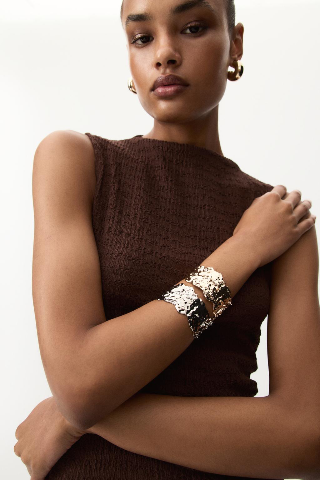 Pack of 2 metallic bracelets